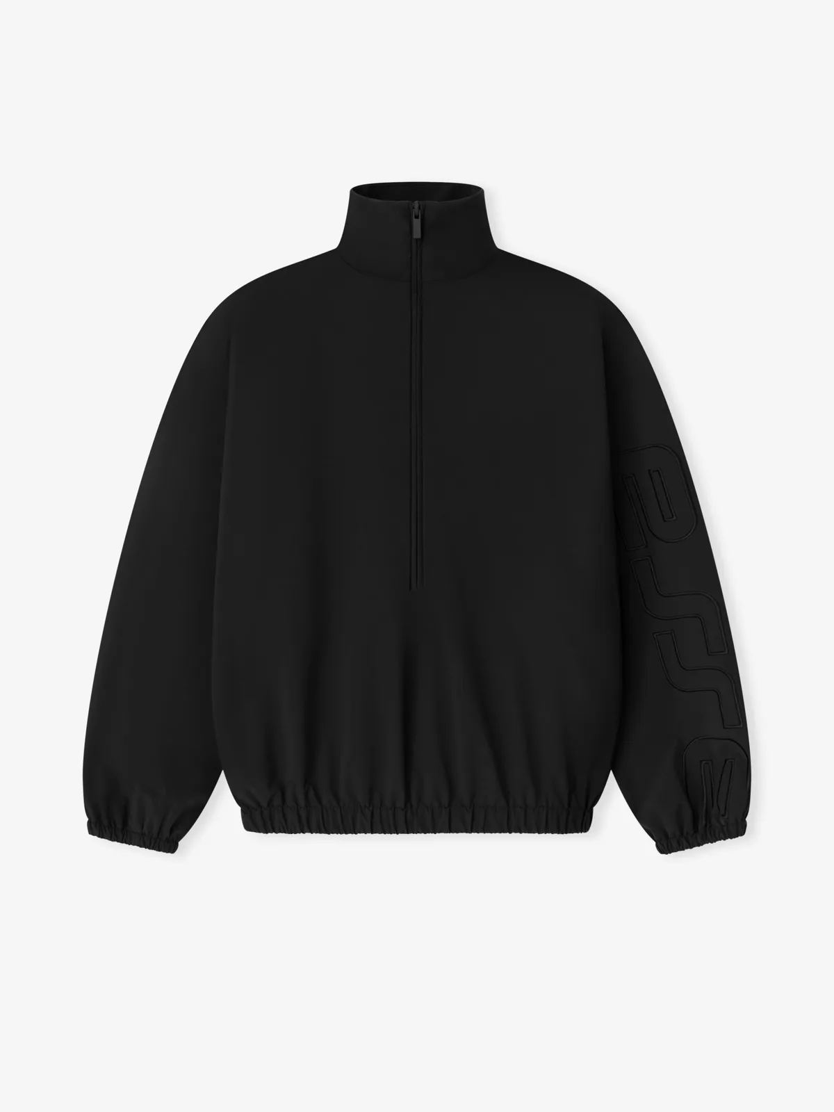 Chamarra Essentials Active Trace Half Zip Track Vintage Negro, Essentials Jacket (vista 1)
