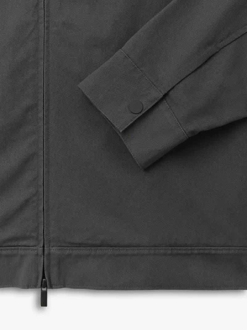 Chamarra Essentials Cotton Twill Work Acero Gris, Essentials Jacket (vista 3)