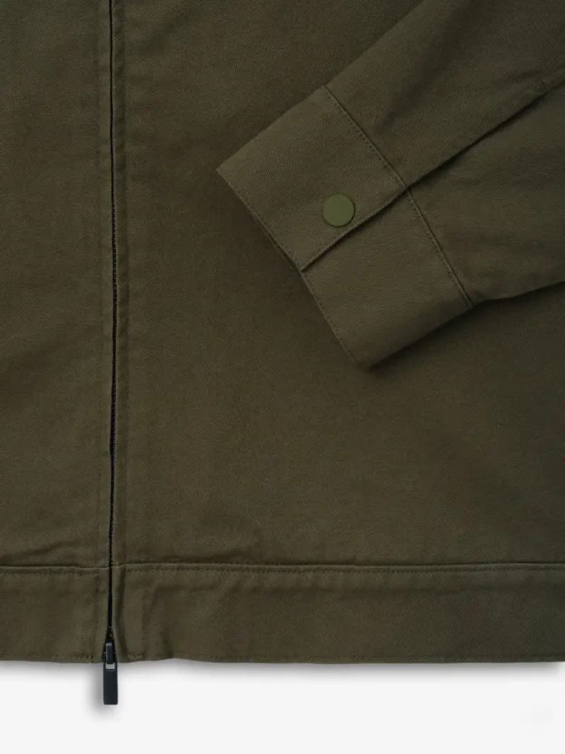 Chamarra Essentials Cotton Twill Work Moss, Essentials Jacket (vista 3)