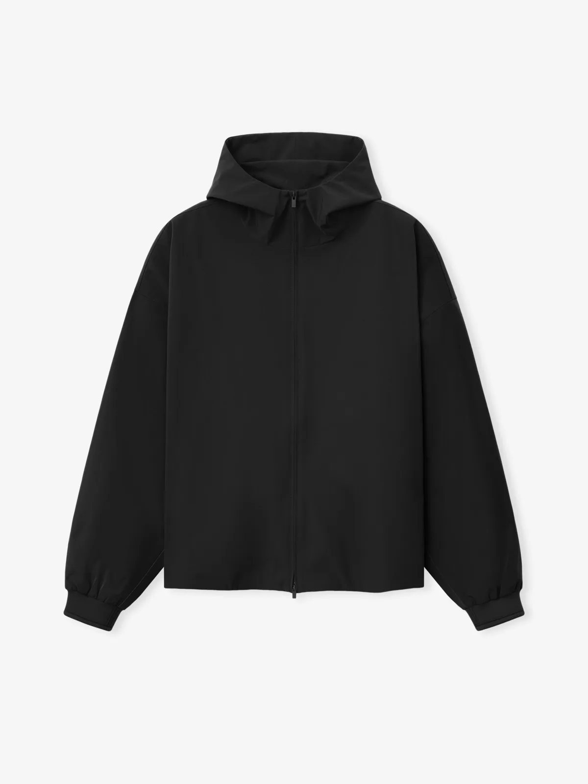 Chamarra Essentials Full Zip Hooded Anorak Vintage Negro, Essentials Jacket (vista 1)