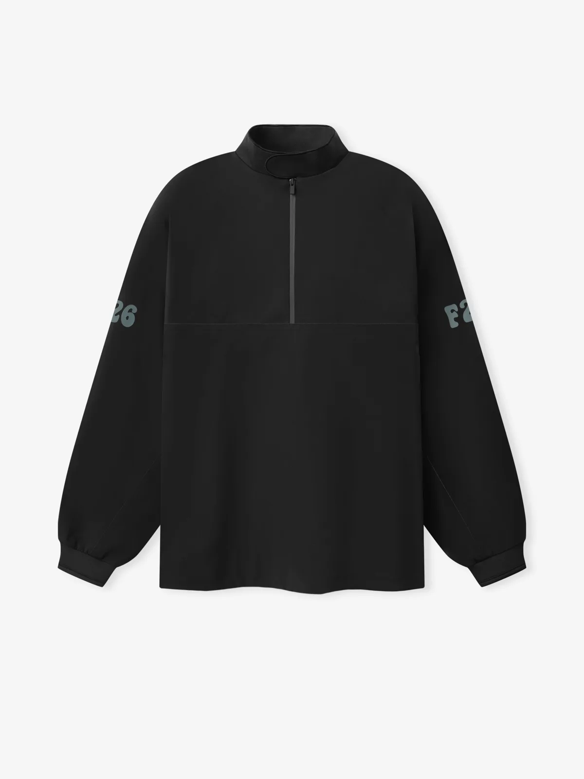 Chamarra Essentials Half Zip Track Vintage Negro, Essentials Jacket (vista 1)