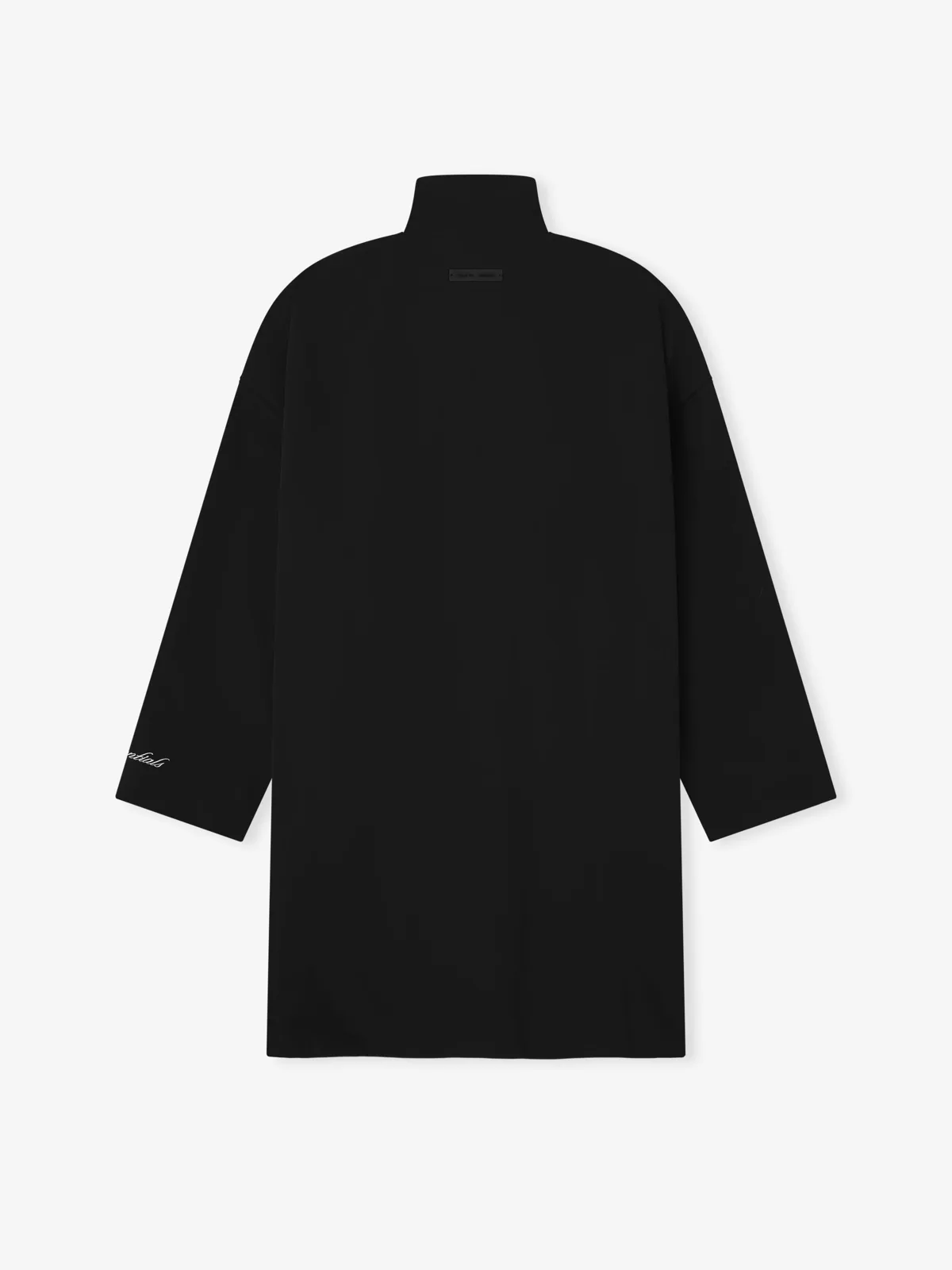 Chamarra Essentials Sporty Nylon High Neck Jet Negro, Essentials Jacket (vista 5)