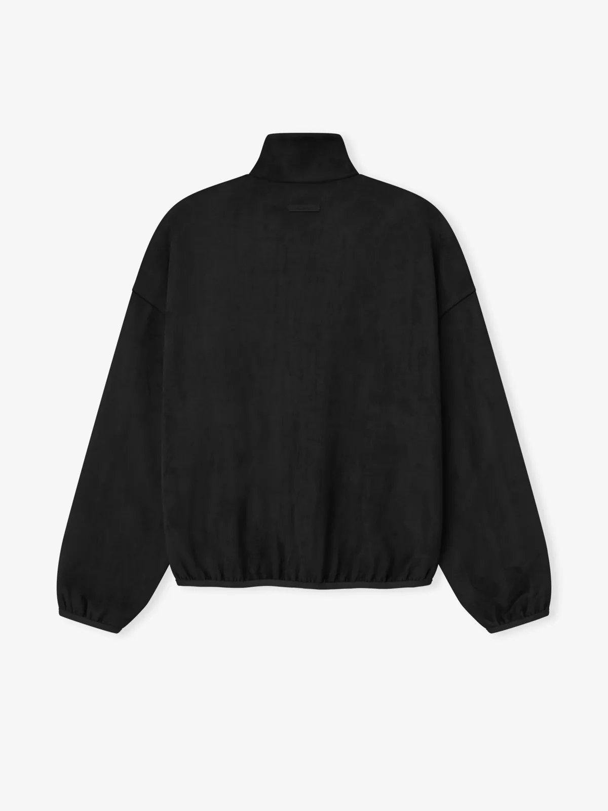 Chamarra Essentials Suede Fleece Signature Modern Track Vintage Negro, Essentials Jacket (vista 2)