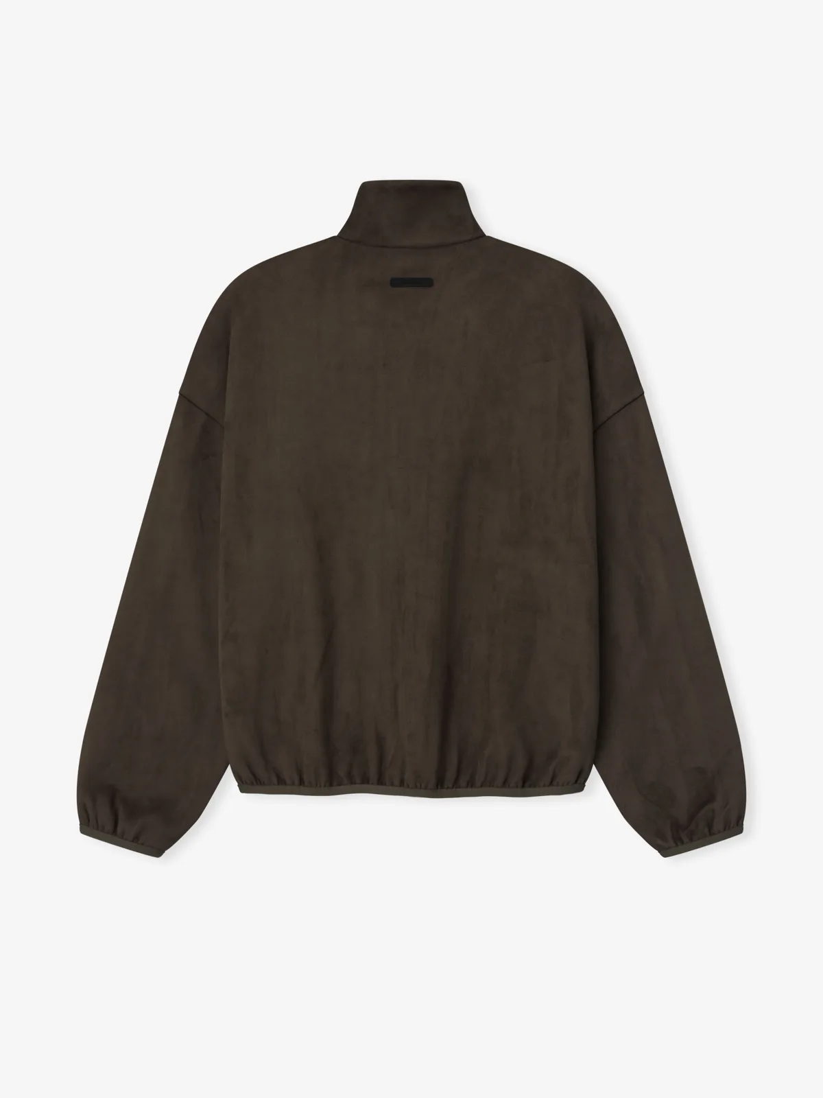 Chamarra Essentials Suede Fleece Signature Modern Track W/ Piping Cafe, Essentials Jacket (vista 3)