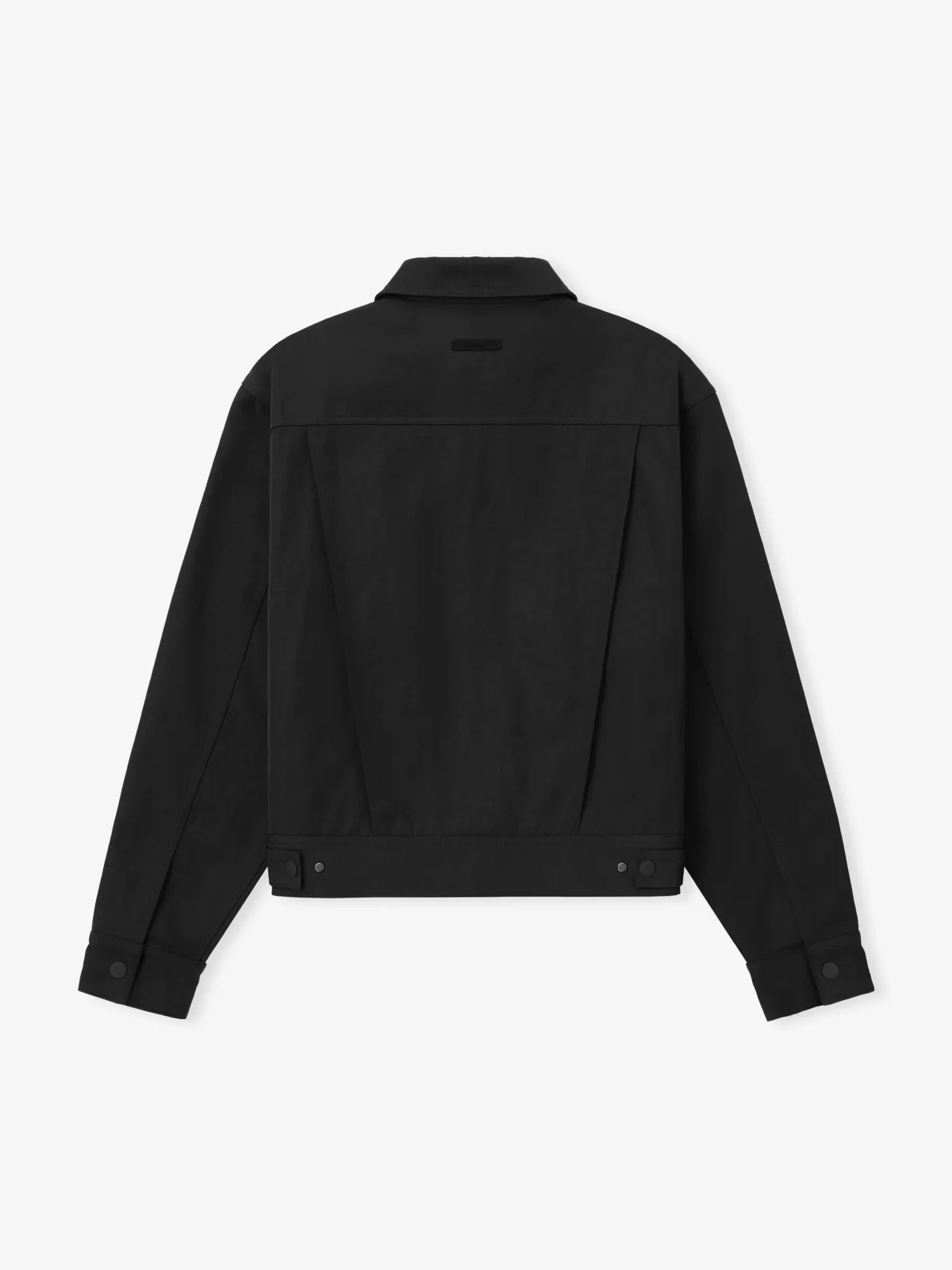 Chamarra Essentials Textured Nylon Trucker Vintage Negro, Essentials Jacket (vista 1)