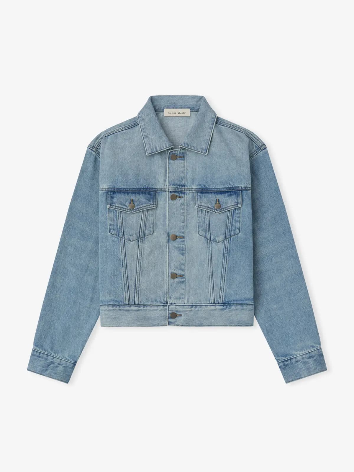 Chamarra Essentials Classic Denim Classic Azul, Essentials Jacket (vista 1)