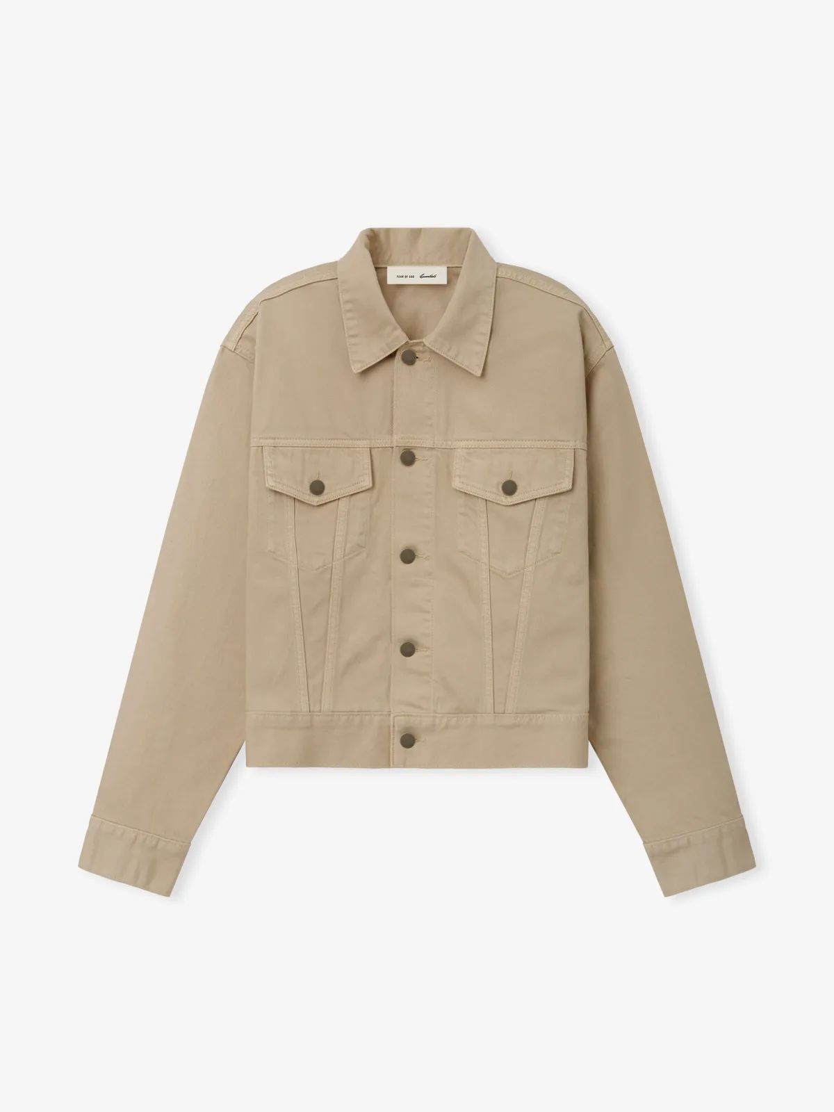 Chamarra Essentials Classic Denim Overdyed Duna, Essentials Jacket (vista 1)