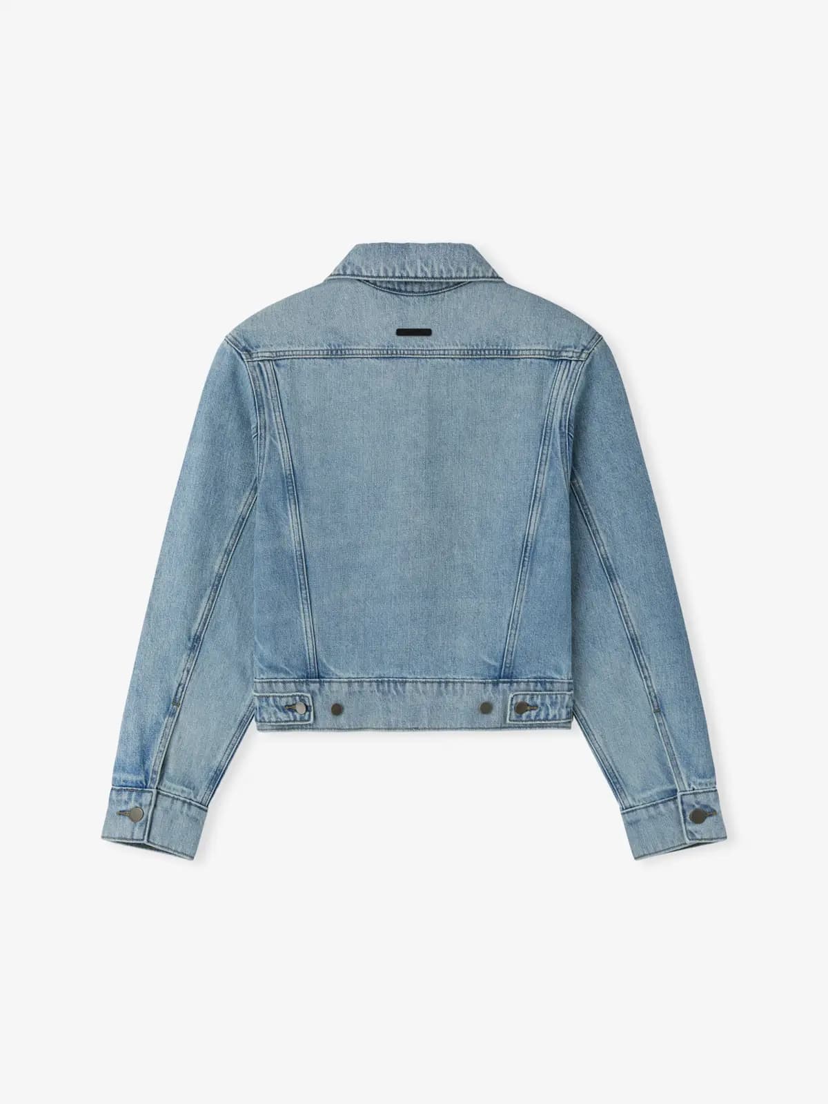 Chamarra Essentials Denim Trucker Classic Azul, Essentials Jacket (vista 4)