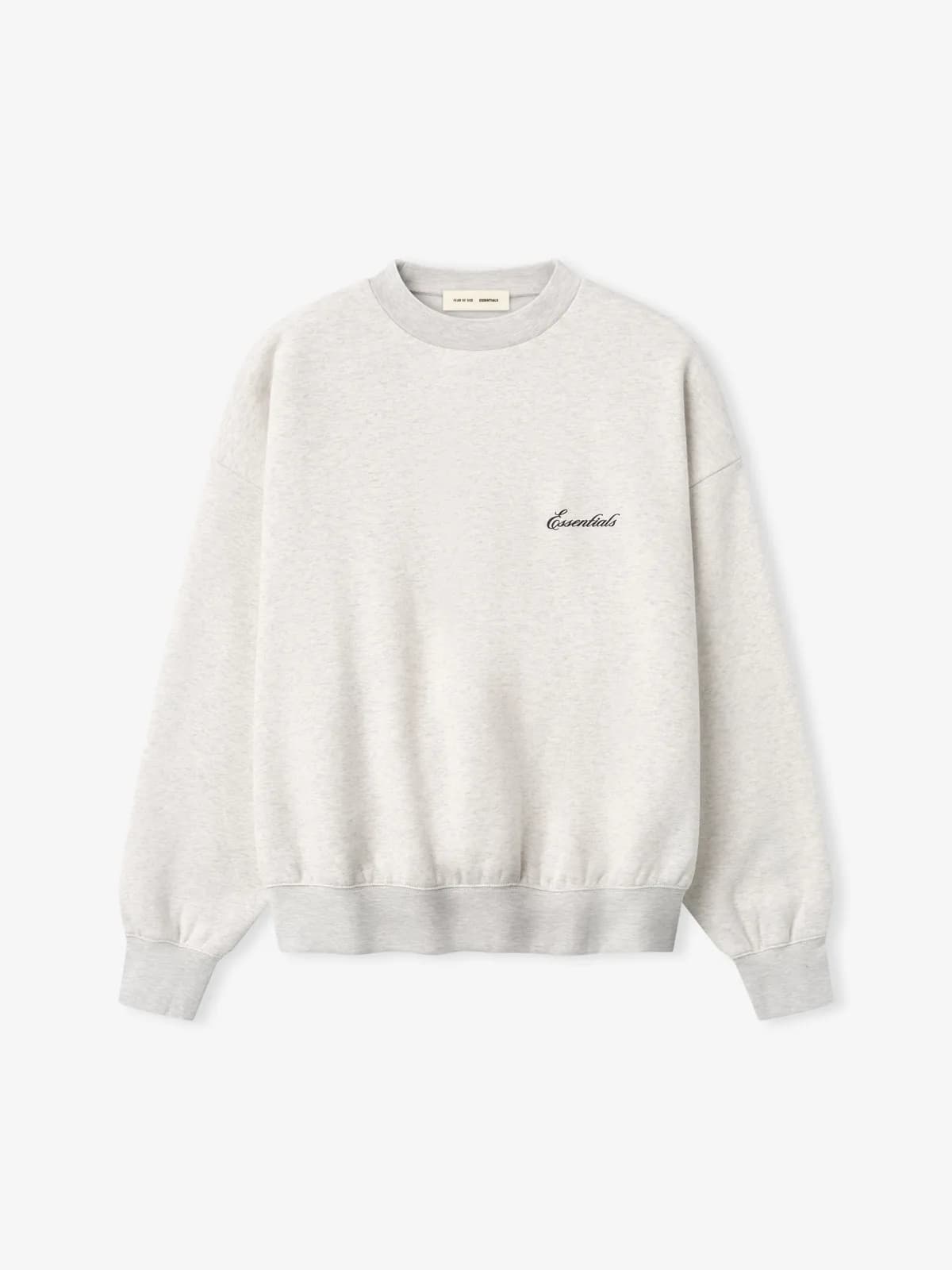 Crewneck Essentials Signature SS26 Classic Sweatshirt Avena Jaspe Claro, Essentials Crewneck (vista 1)