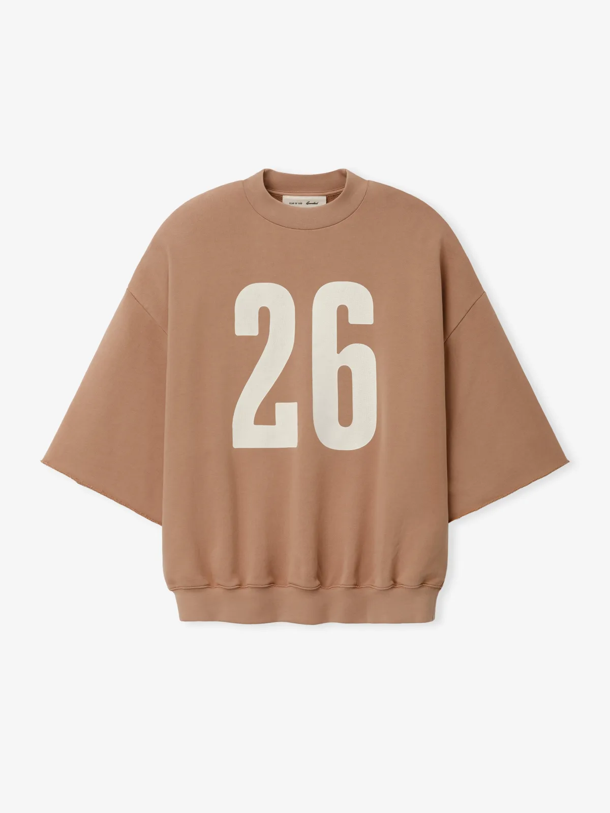 Crewneck Essentials 3/4 Sleeve Lavado Jengibre, Essentials Crewneck (vista 1)