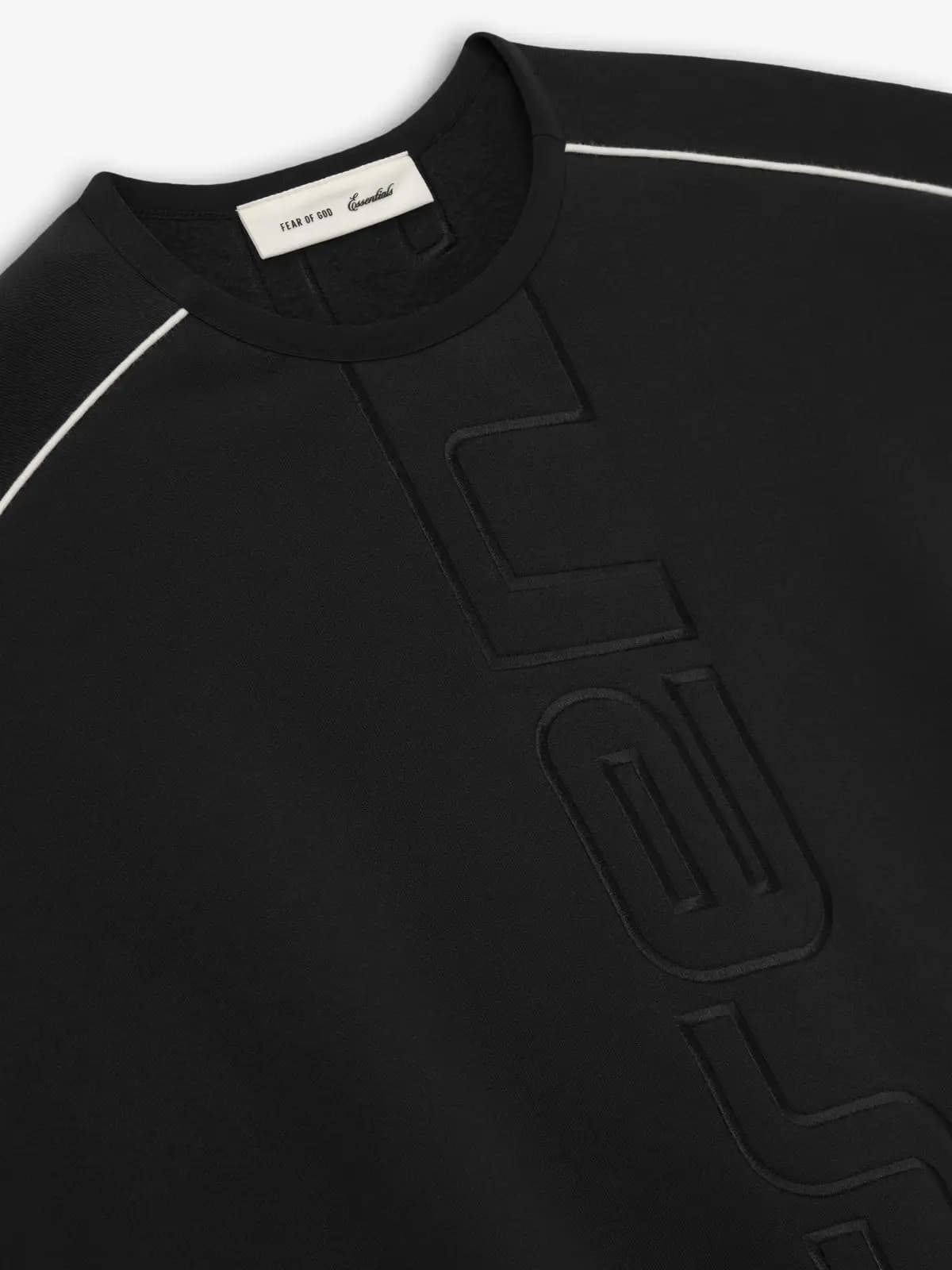 Crewneck Essentials Active Trace Modern Sweatshirt Vintage Negro, Essentials Crewneck (vista 3)