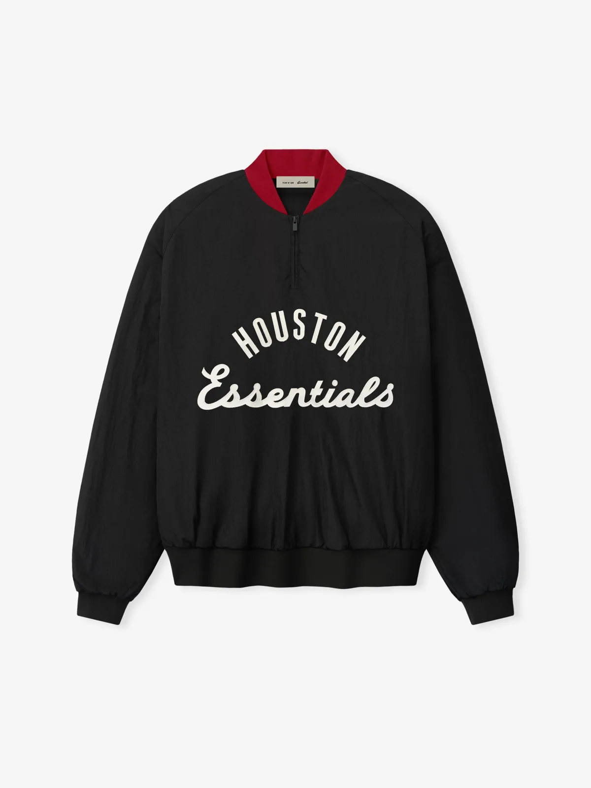 Crewneck Essentials Astros Half Zip Pullover Negro, Essentials Crewneck (vista 3)