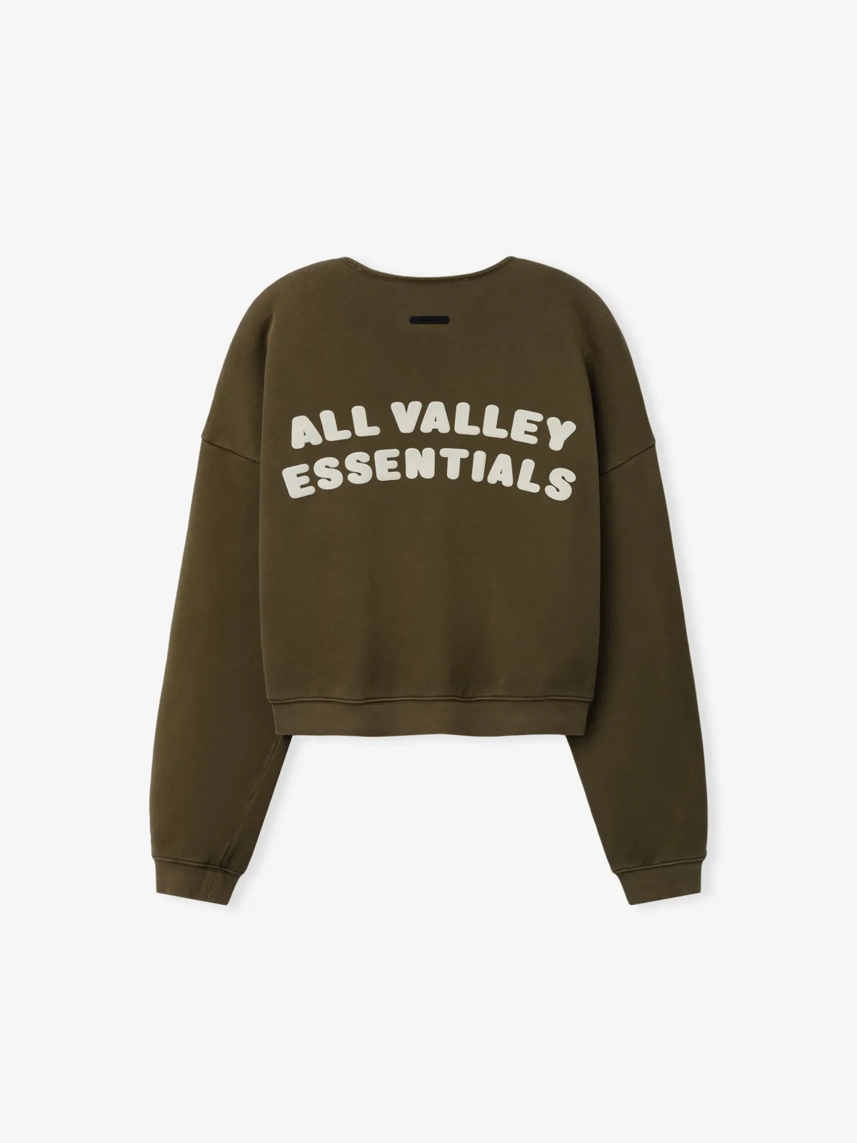 Crewneck Essentials French Terry Relaxed Half Zip Lavado Moss, Essentials Crewneck (vista 4)