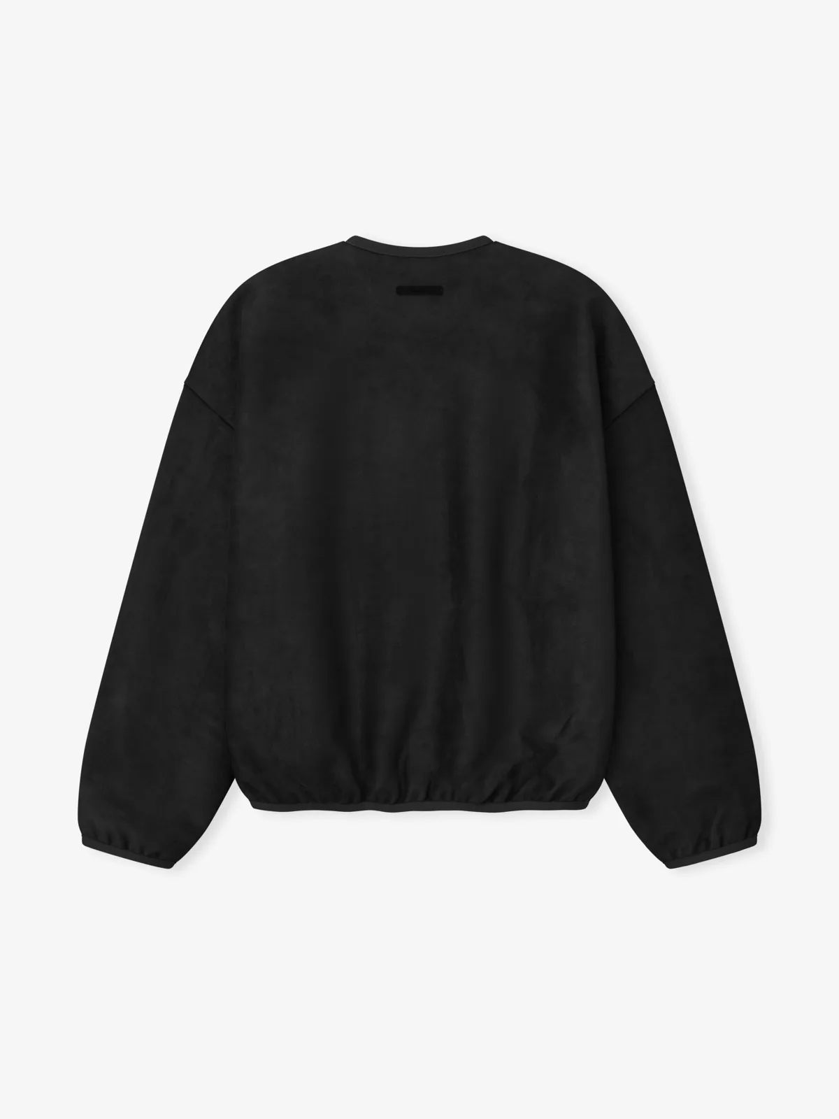 Crewneck Essentials Suede Fleece Signature Modern Sweatshirt Vintage Negro, Essentials Crewneck (vista 2)