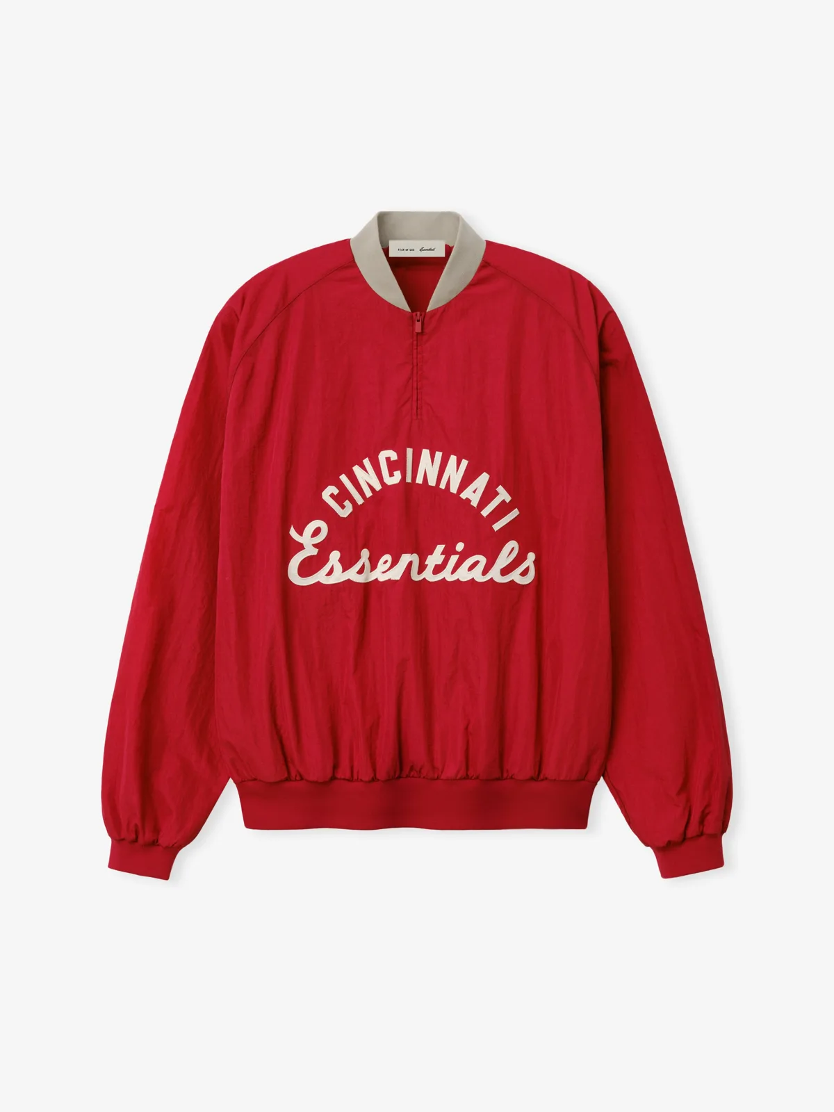 Crewneck Essentials Reds Half Zip Pullover Piedra Rojo Foca, Essentials Crewneck (vista 3)
