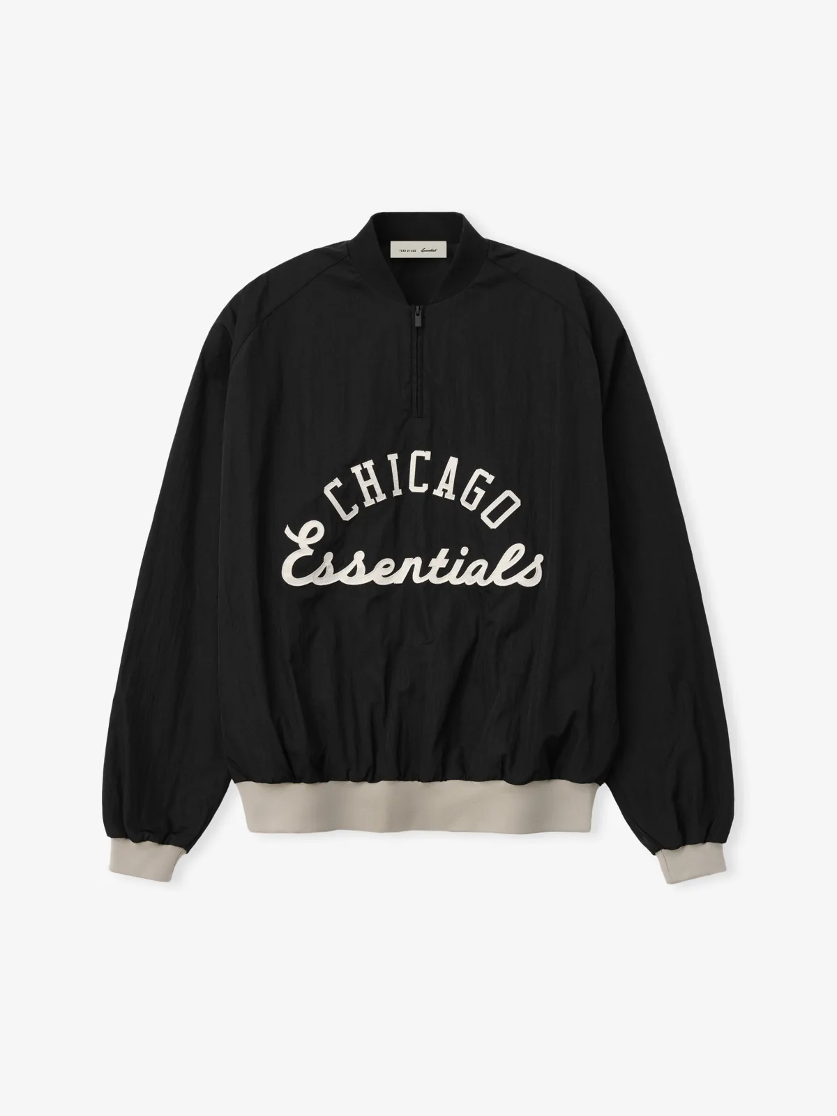 Crewneck Essentials White Sox Half Zip Pullover Negro, Essentials Crewneck (vista 3)