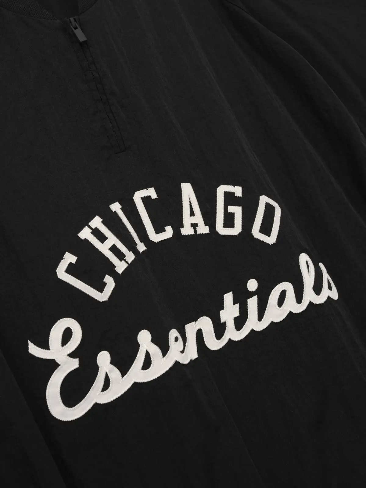 Crewneck Essentials White Sox Half Zip Pullover Negro, Essentials Crewneck (vista 5)