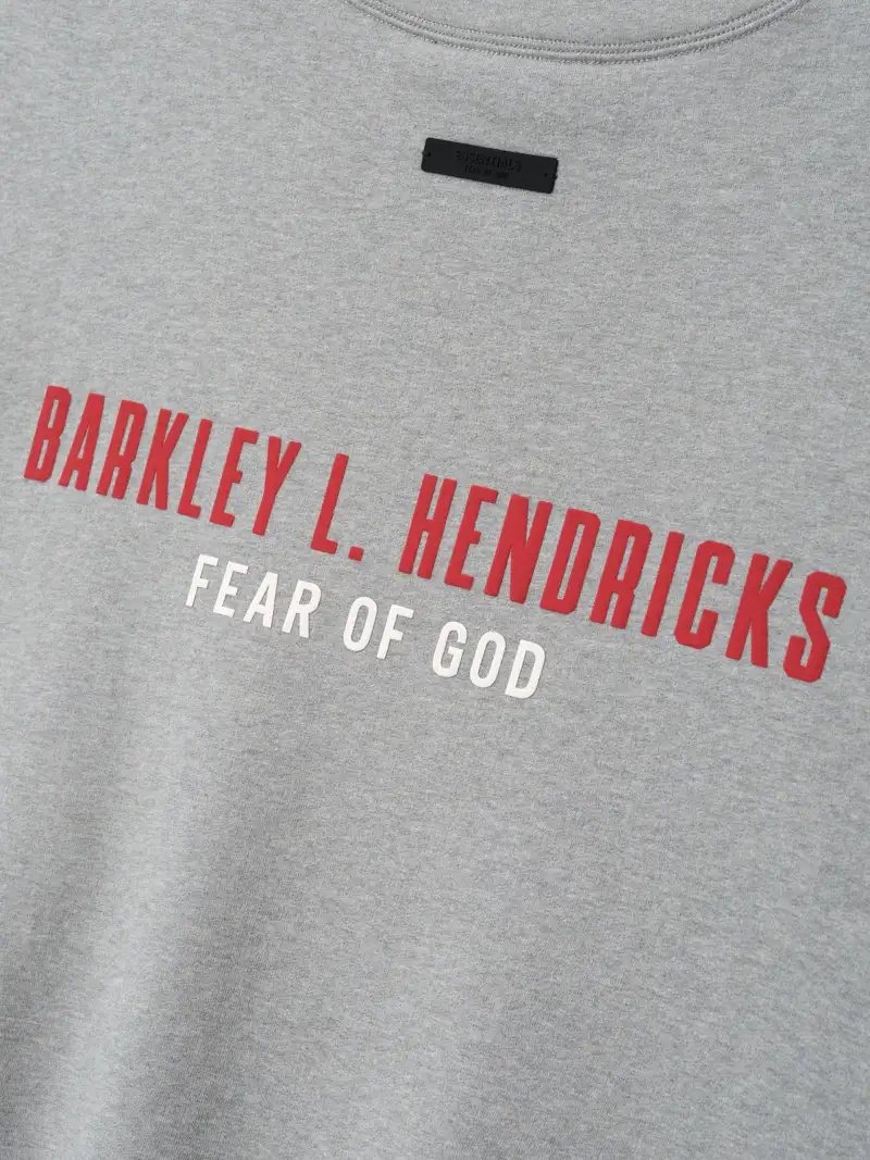 Crewneck Essentials NBA X Barkley Hendricks 90s Cemento Jaspe Oscuro, Essentials Crewneck (vista 4)