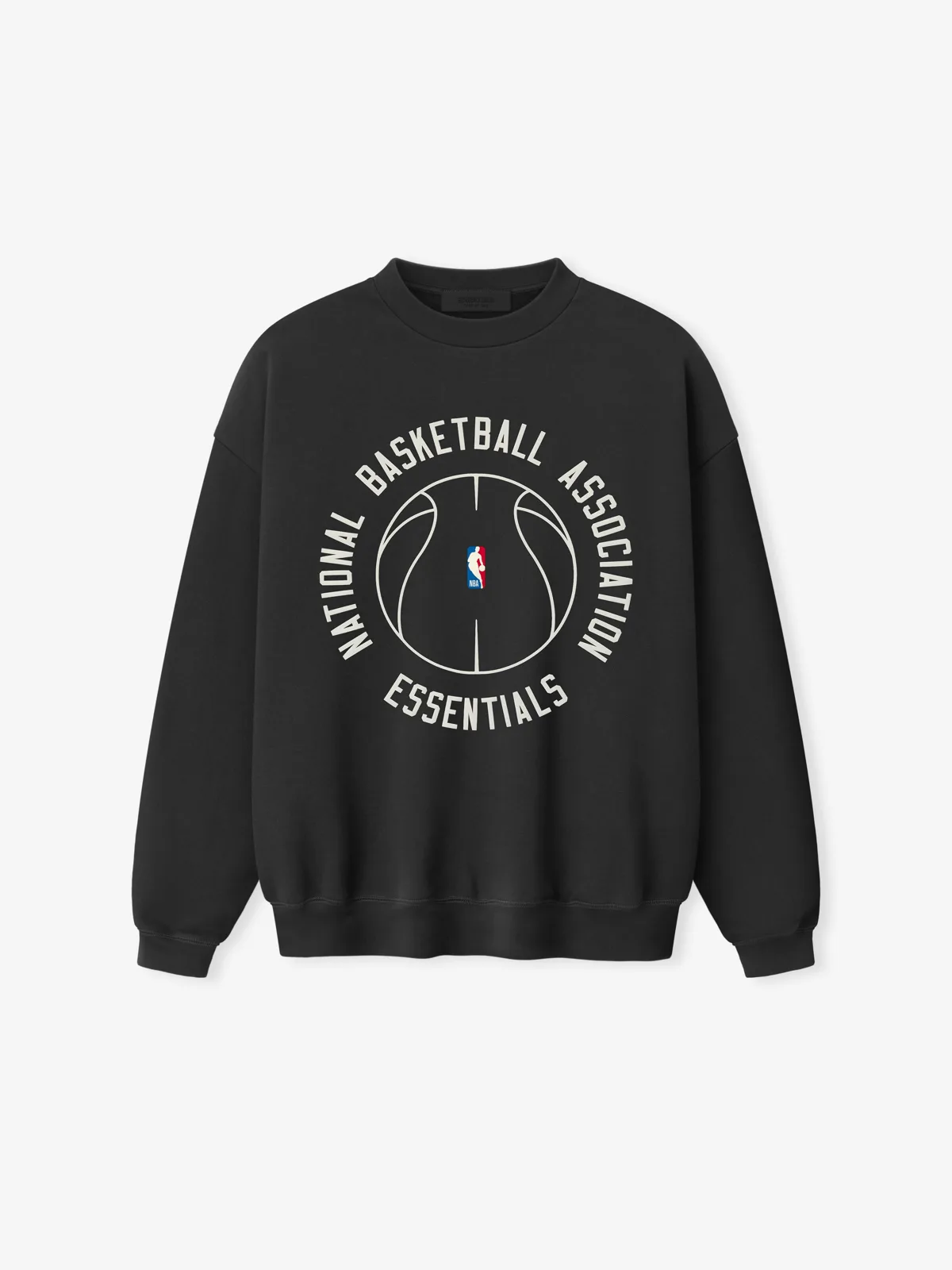 Crewneck Essentials NBA X Barkley Hendricks 90s Desteñido Negro, Essentials Crewneck (vista 1)