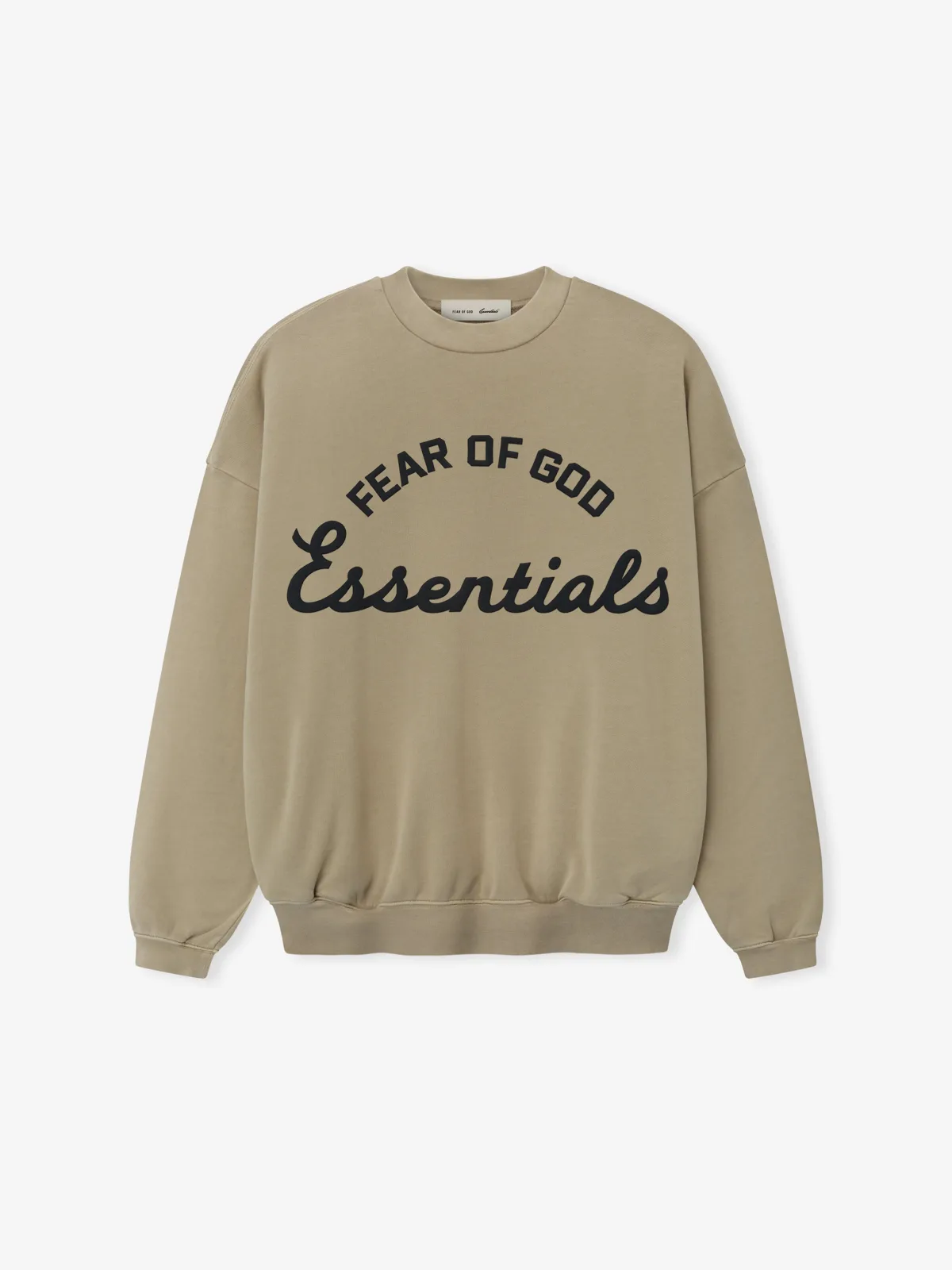 Crewneck Essentials Training 90s Sweatshirt Desteñido Duna, Essentials Crewneck (vista 3)