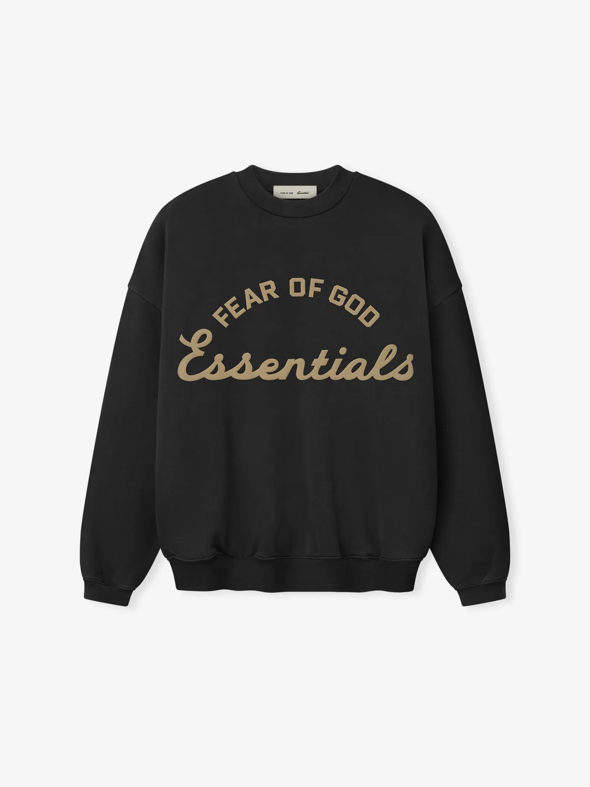 Crewneck Essentials Training 90s Sweatwshirt Desteñido Negro, Essentials Crewneck (vista 1)