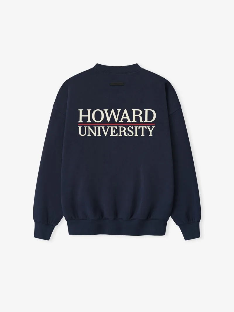 Crewneck Essentials Howard University Sport Azul Marino, Essentials Crewneck (vista 1)