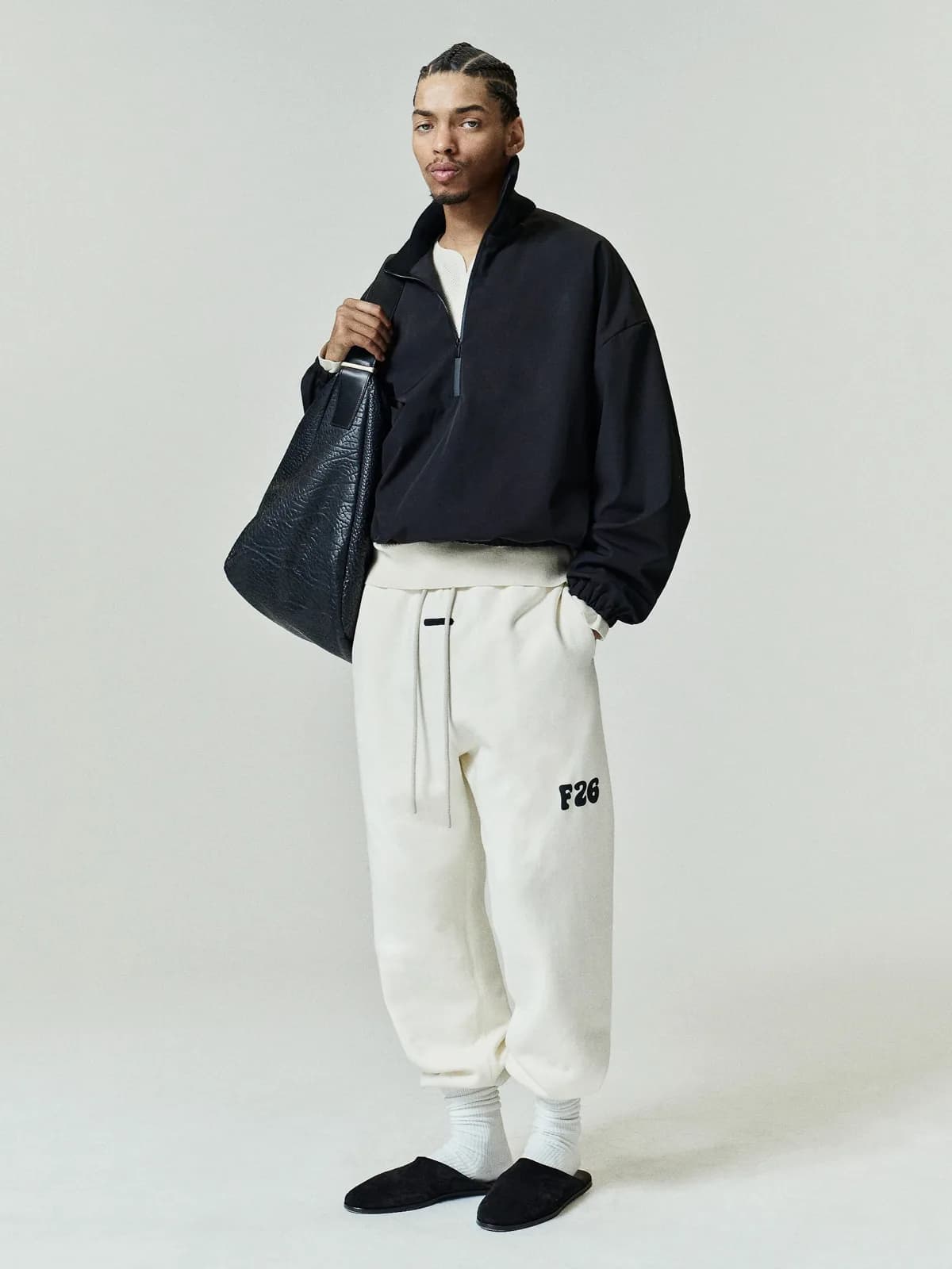 Pants Essentials Classic Fleece Lavado Marfil, Essentials Pants (vista 1)