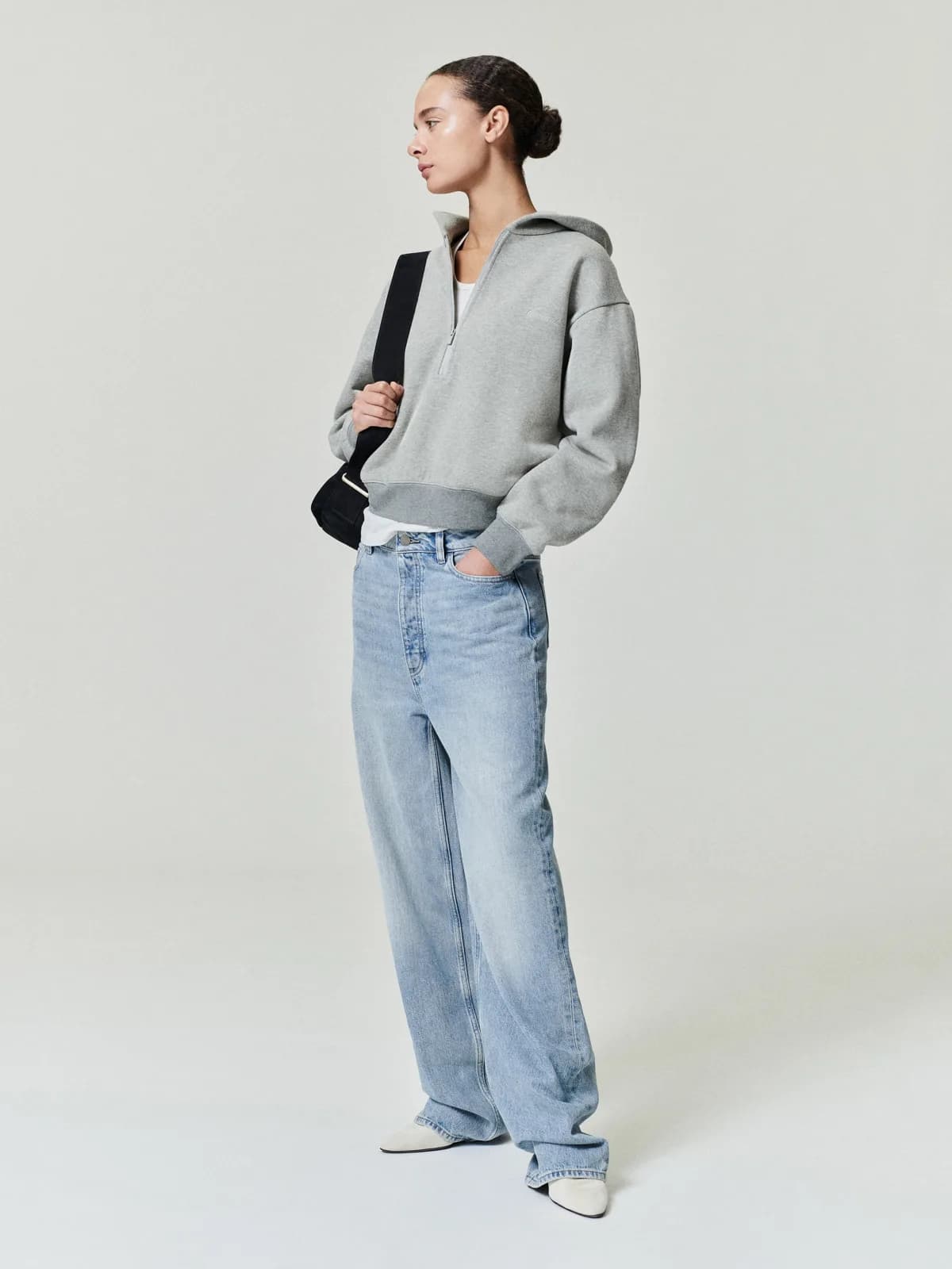 Pants Essentials Denim Straight Leg Jeans Classic Azul, Essentials Pants (vista 1)