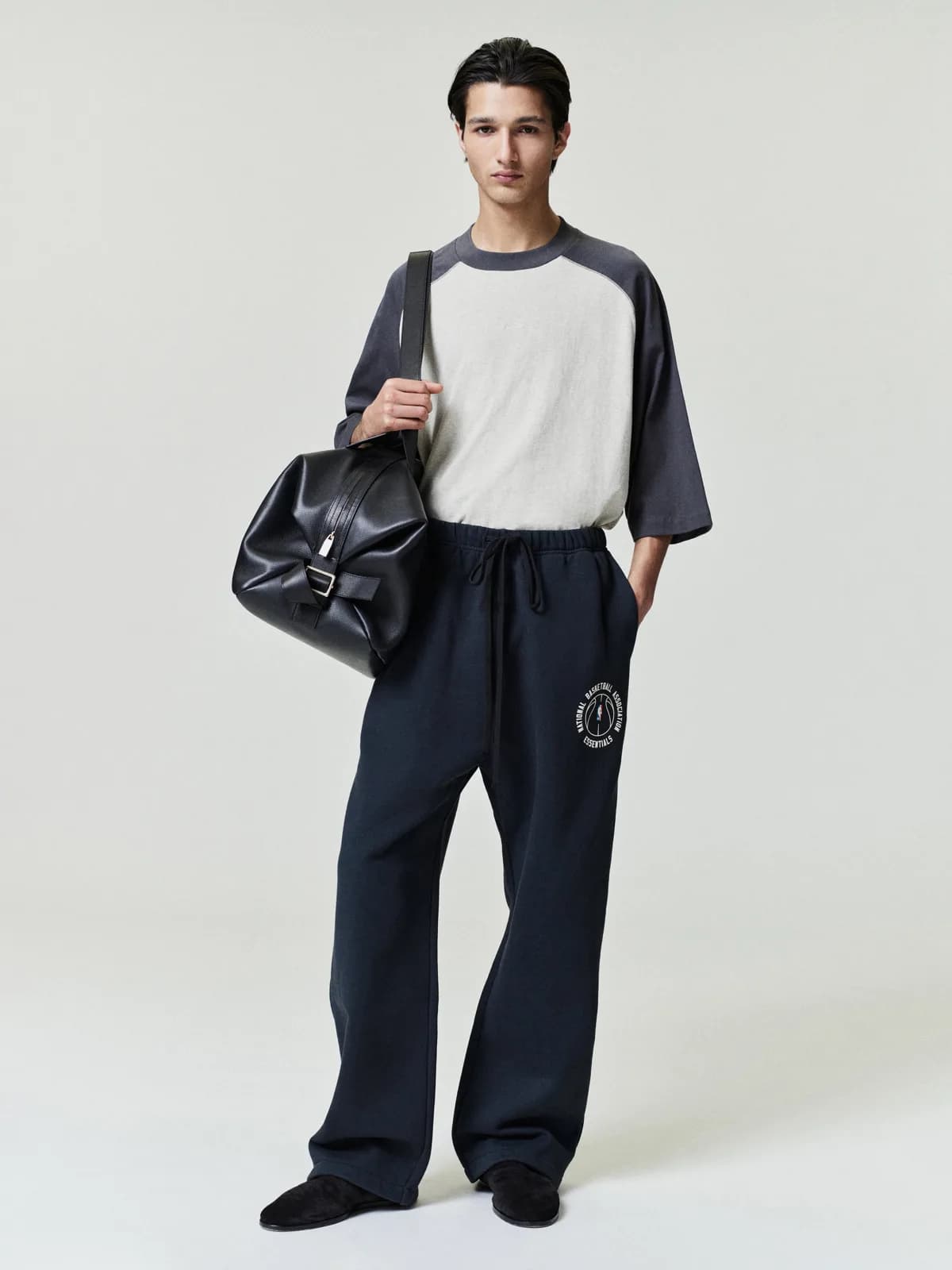 Pants Essentials NBA X Barkley Hendricks Tearaway Desteñido Negro, Essentials Pants (vista 1)