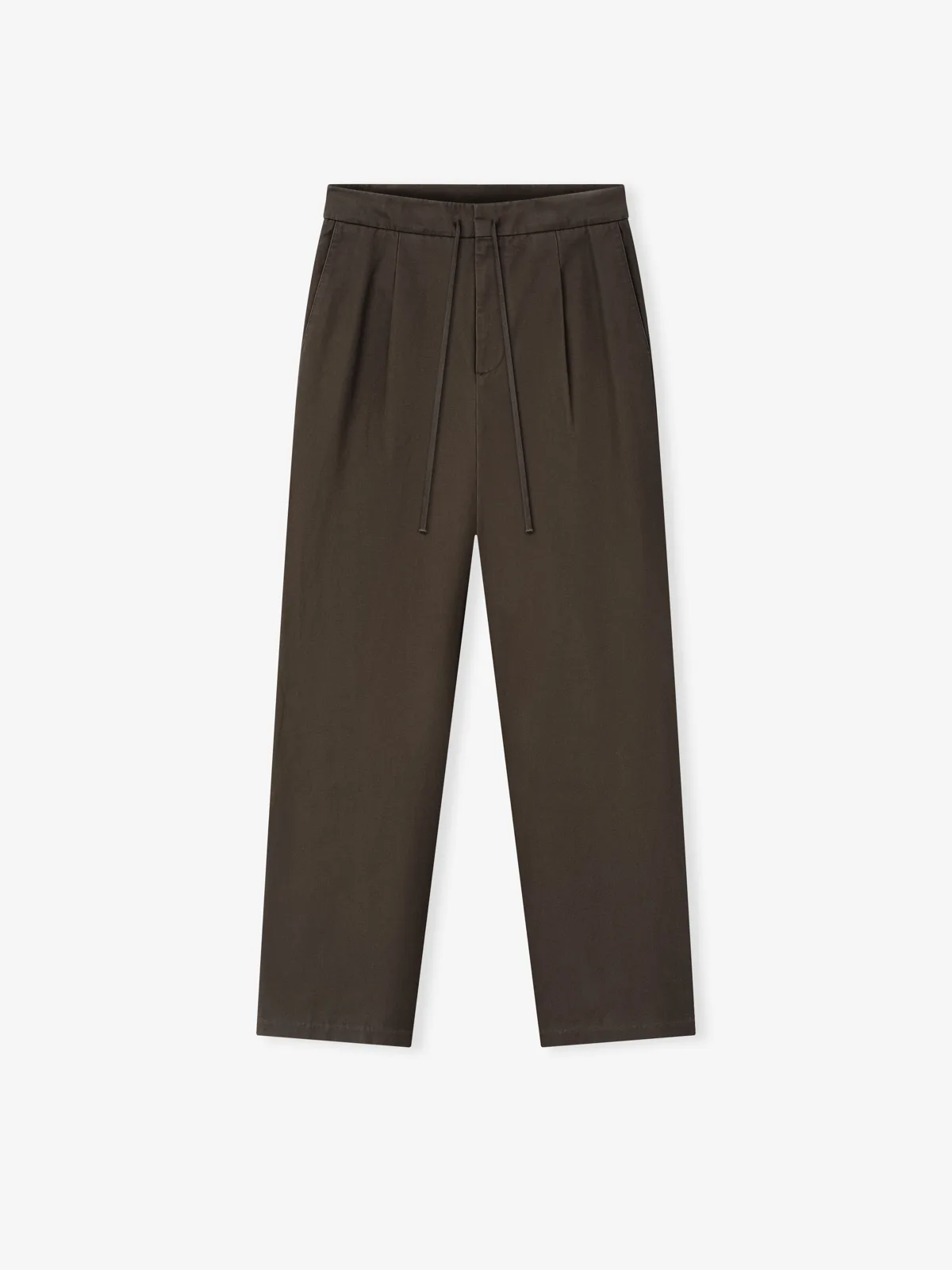 Pants Essentials Cotton Canvas Pleat Front Pant Cafe, Essentials Pants (vista 1)