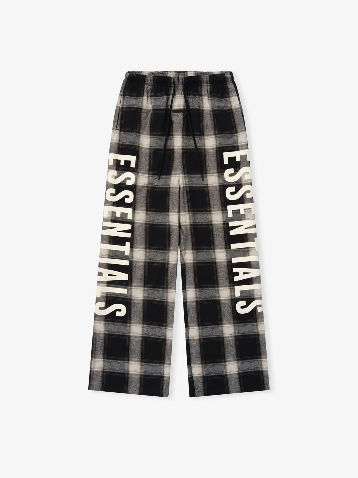Pants Essentials Flannel Lounge Pant Acero Gris, Essentials Pants (vista 2)