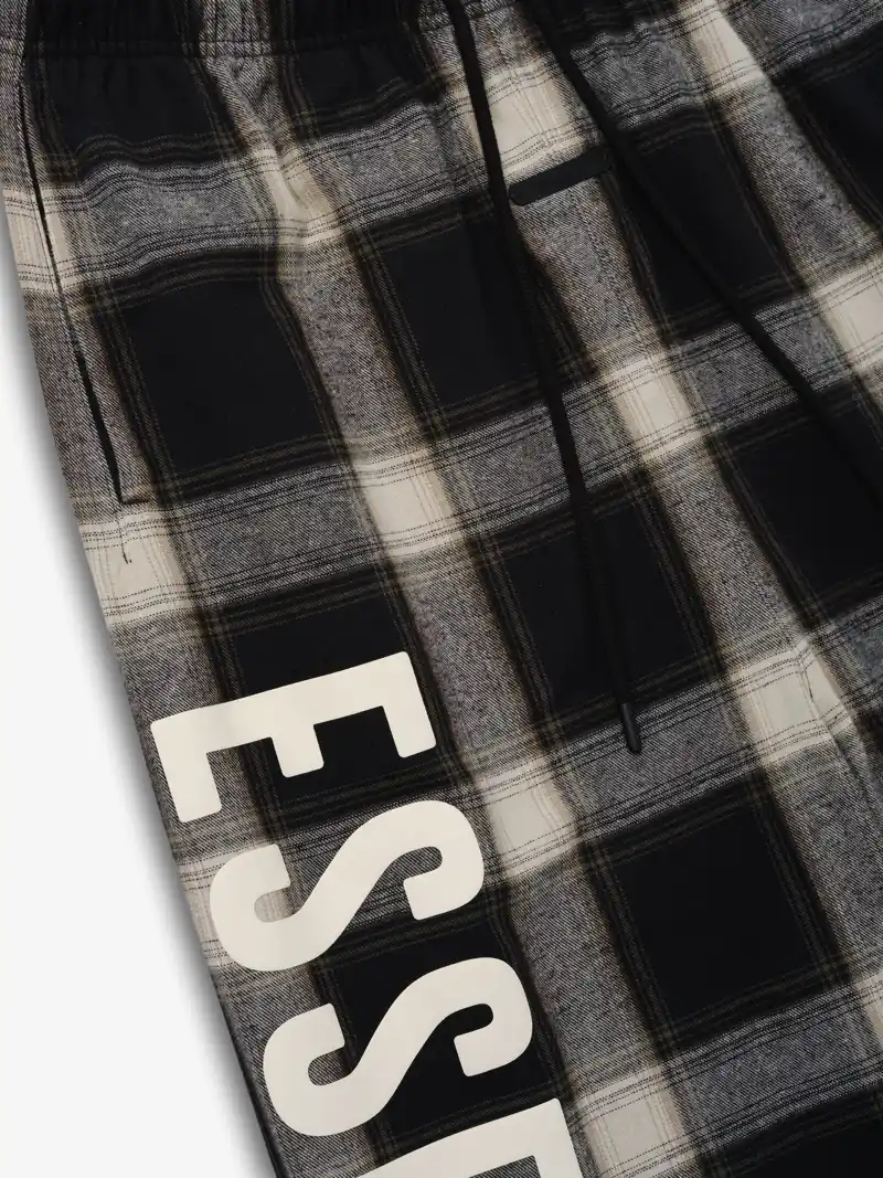 Pants Essentials Flannel Lounge Pant Acero Gris, Essentials Pants (vista 4)