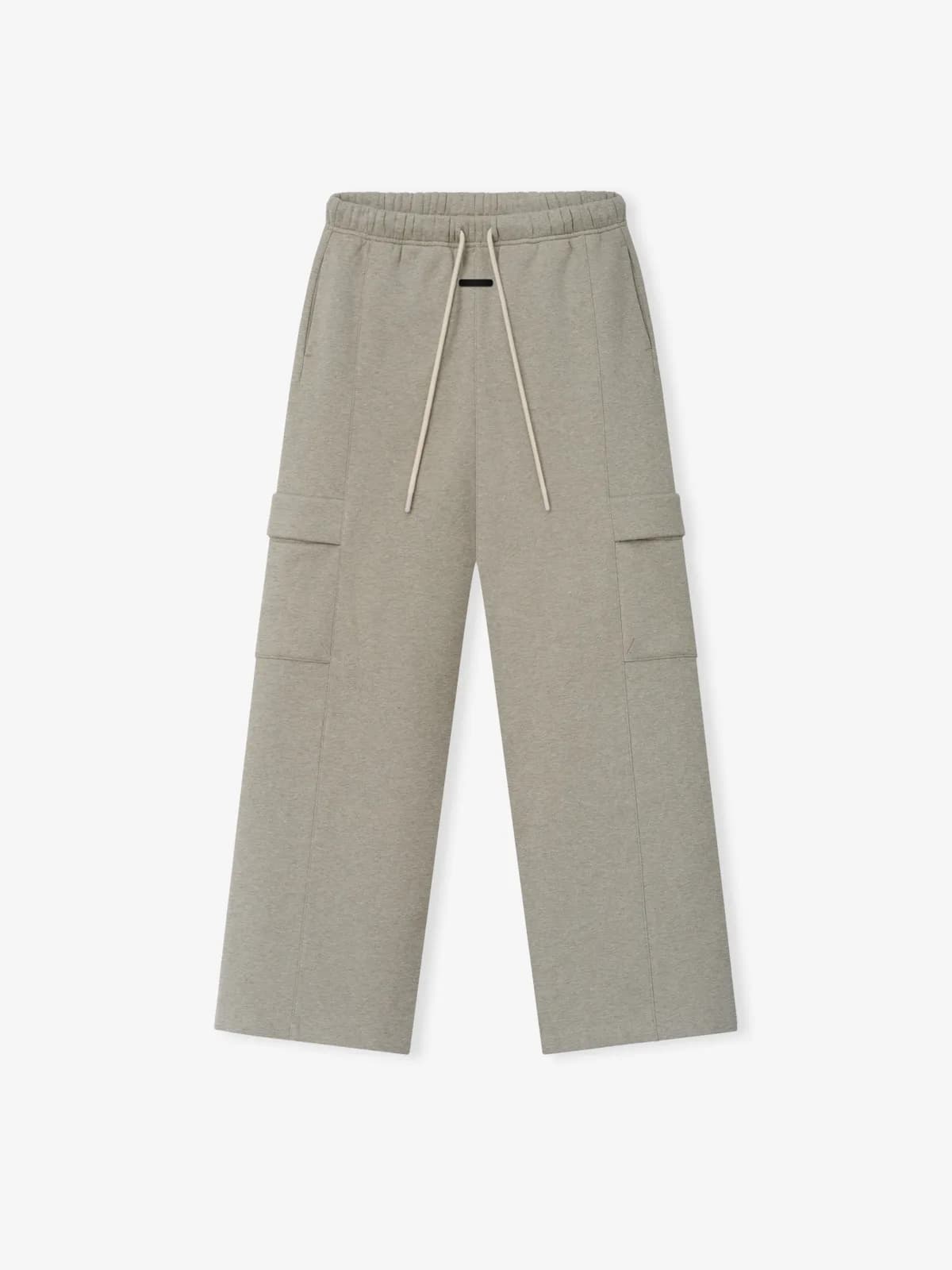 Pants Essentials Fleece Cargo Relaxed Foca Jaspe, Essentials Pants (vista 1)