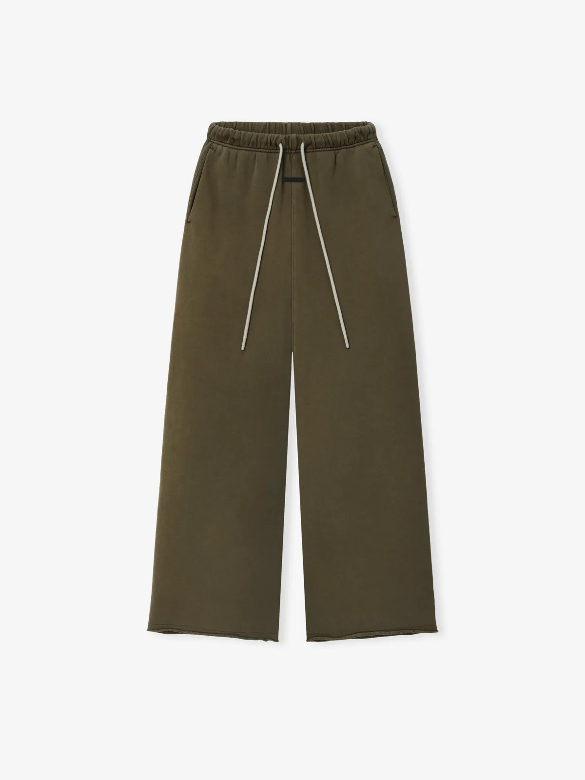Pants Essentials French Terry Raw Cut Lounge Fit Lavado Moss, Essentials Pants (vista 1)