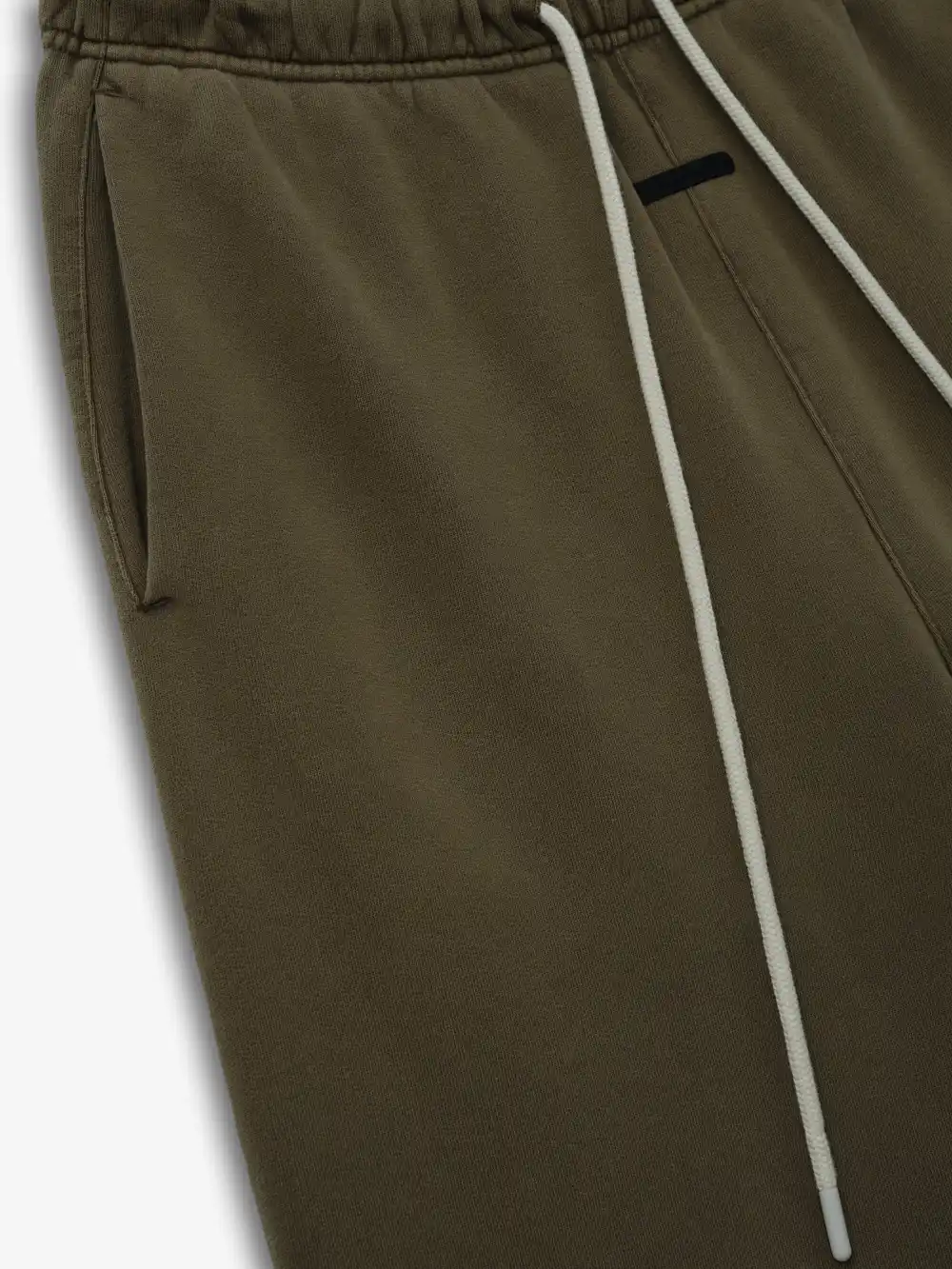 Pants Essentials French Terry Raw Cut Lounge Fit Lavado Moss, Essentials Pants (vista 4)