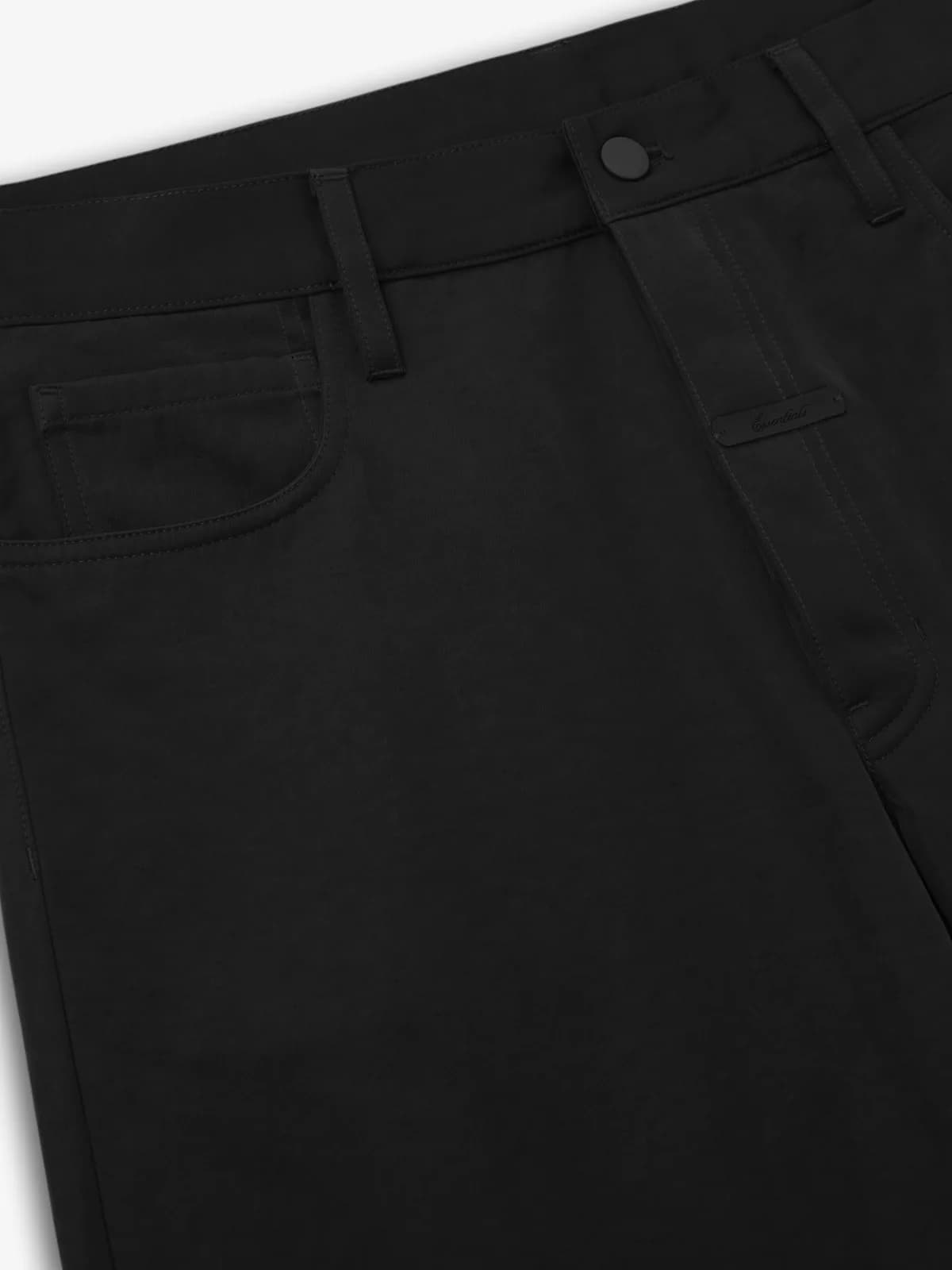 Pants Essentials Textured Nylon 5 Pocket Pant Vintage Negro, Essentials Pants (vista 3)