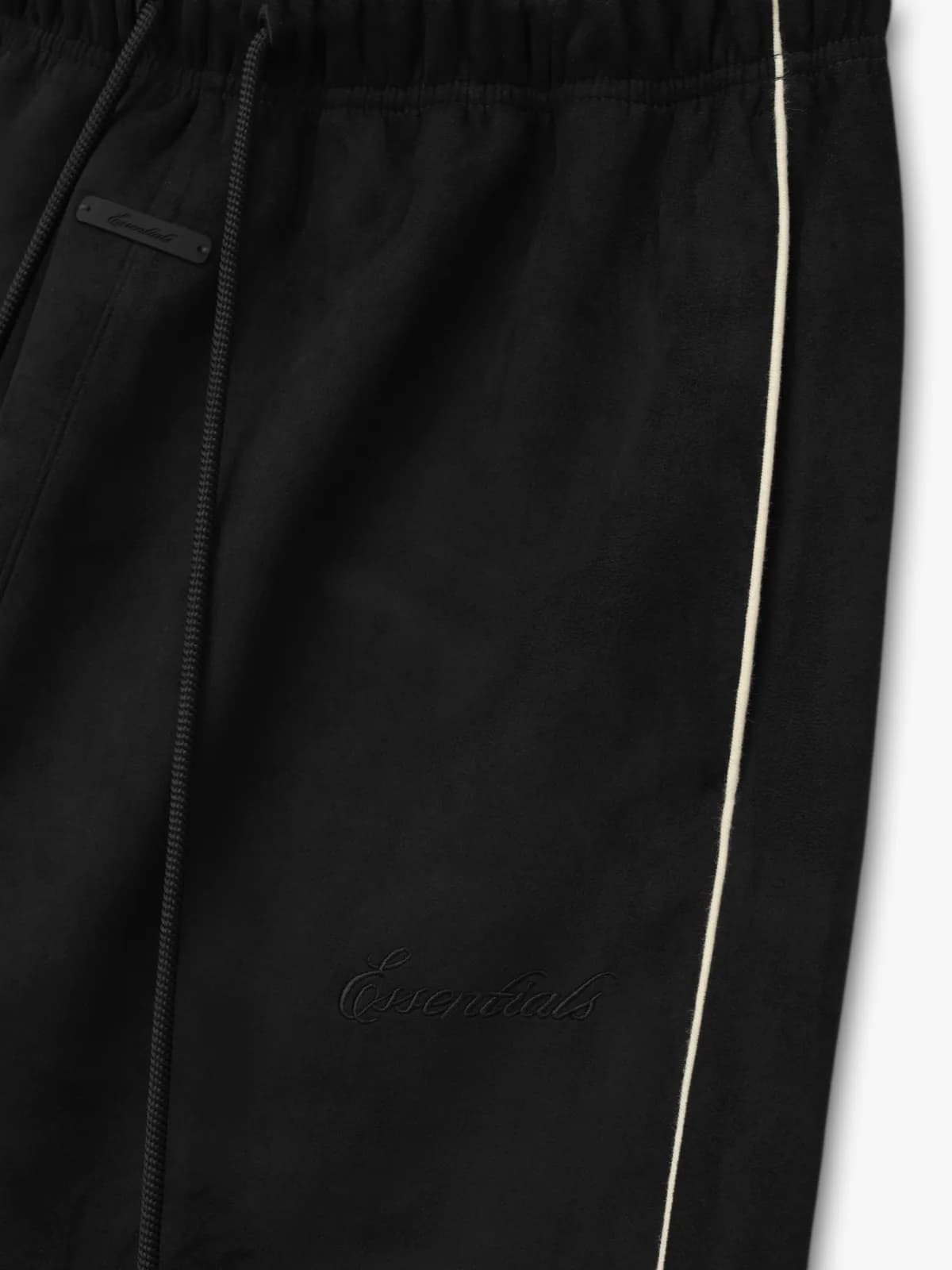 Pants Essentials Suede Fleece Signature Relaxed Pant Vintage Negro, Essentials Pants (vista 4)