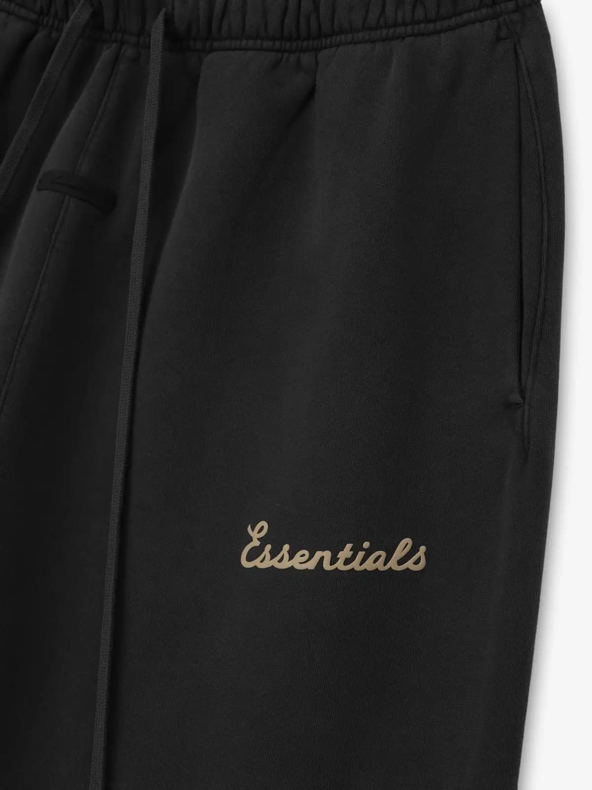 Pants Essentials Training Classic Flare Desteñido Negro, Essentials Pants (vista 3)