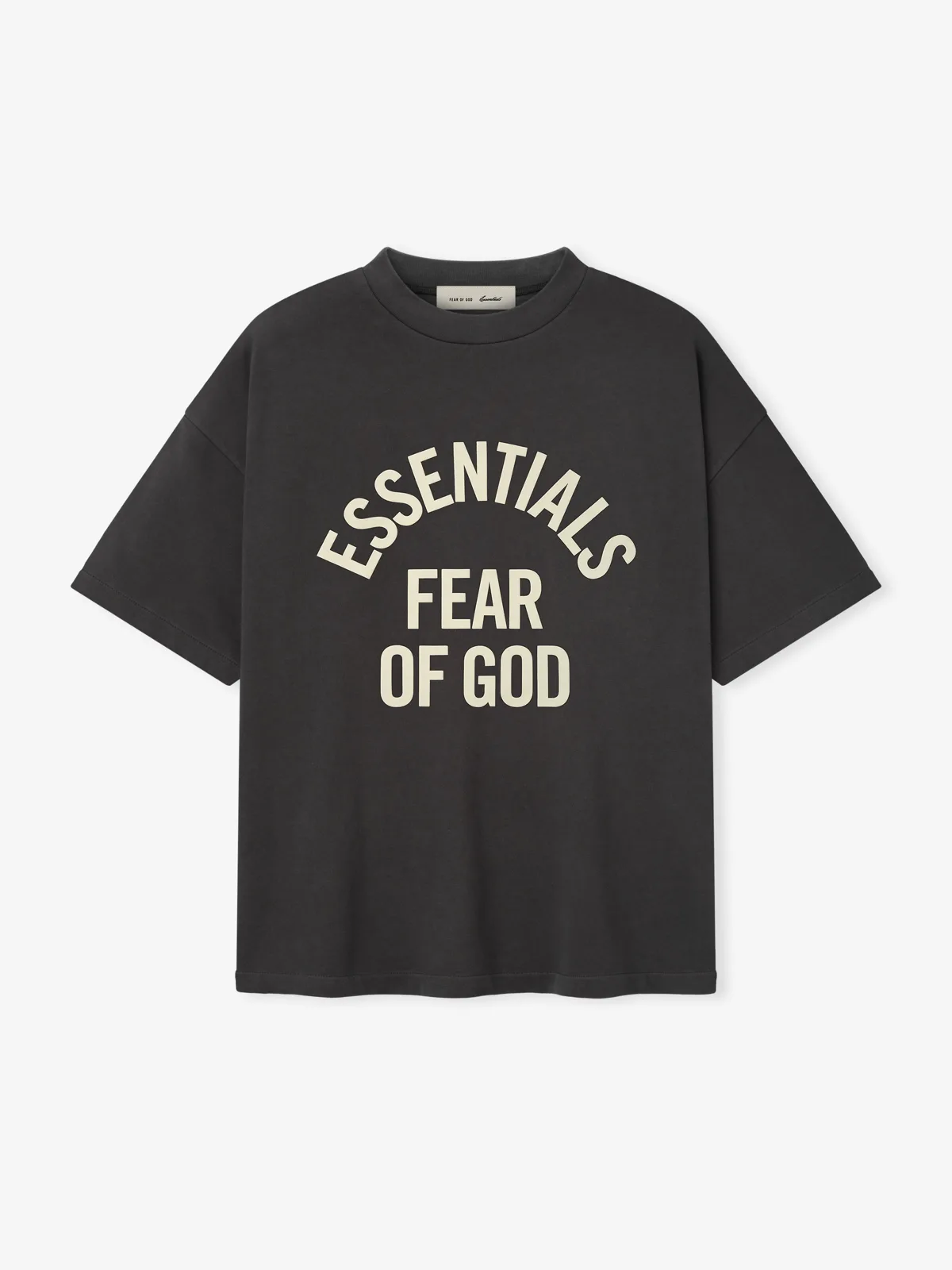 Playera Essentials Campus 90s Desteñido Negro, Essentials Tee (vista 1)