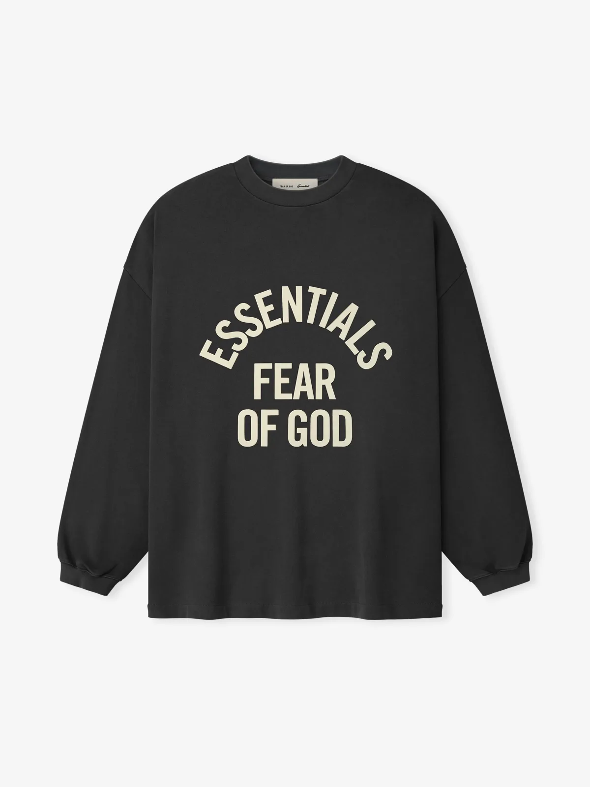 Playera Essentials Campus 90s Desteñido Negro, Essentials Tee (vista 1)