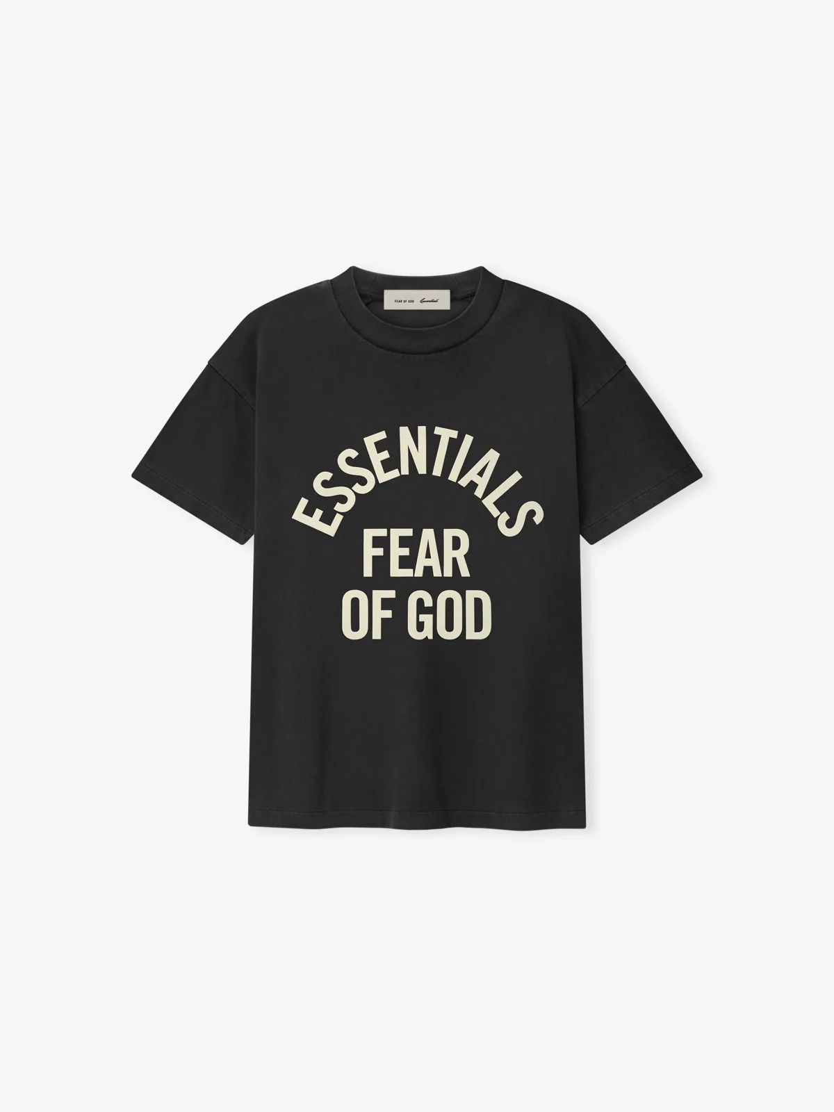 Playera Essentials Campus Classic Desteñido Negro, Essentials Tee (vista 3)