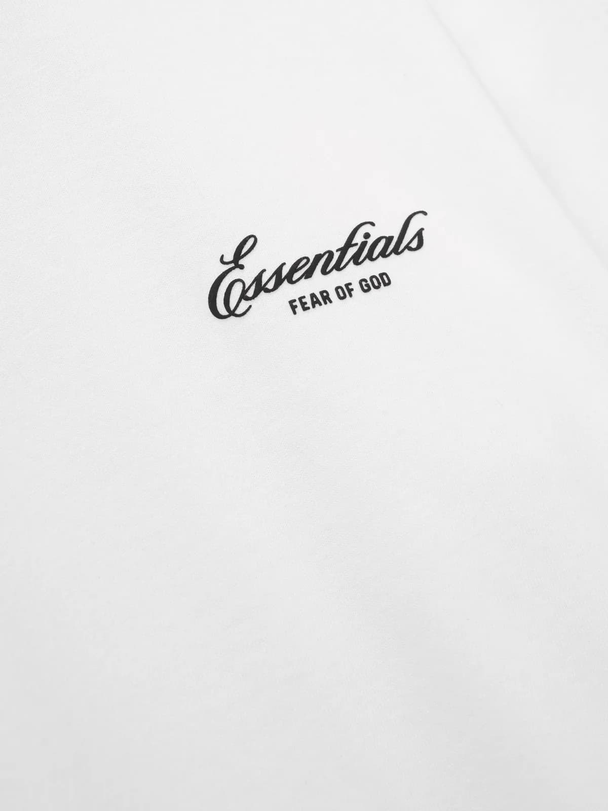 Playera Essentials Classic Brillante Blanco, Essentials Tee (vista 3)