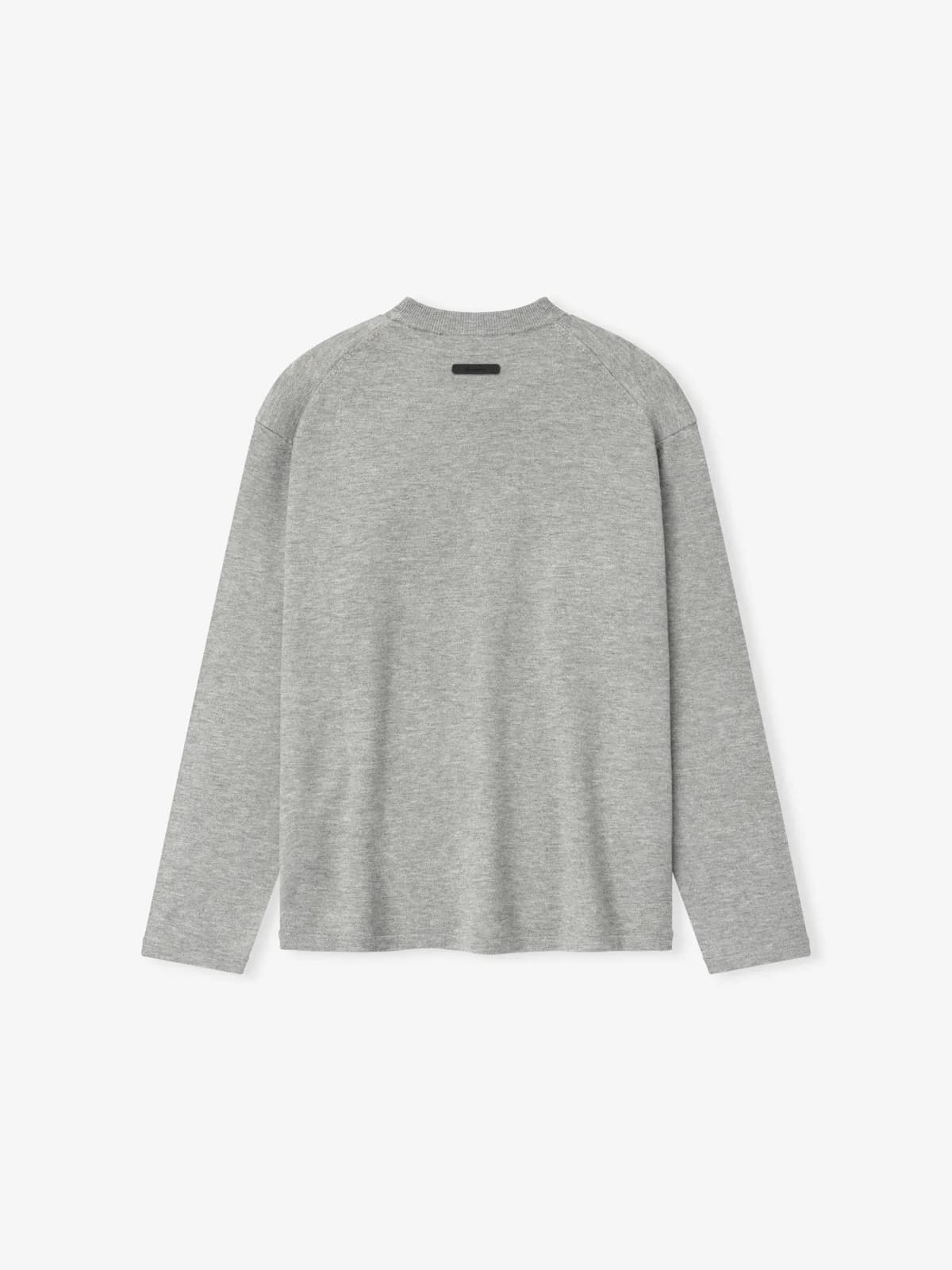 Playera Essentials Classic Knit Cemento Jaspe, Essentials Tee (vista 1)