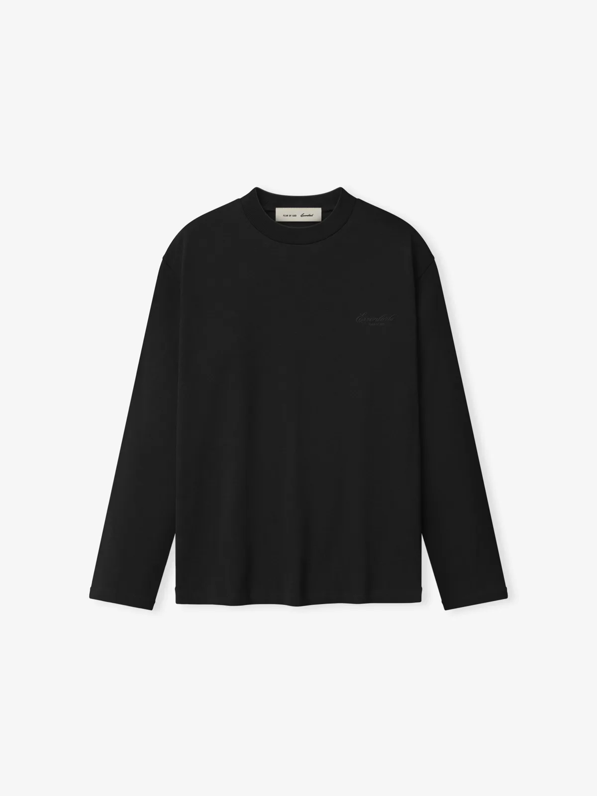 Playera Essentials Classic Knit Vintage Negro, Essentials Tee (vista 1)