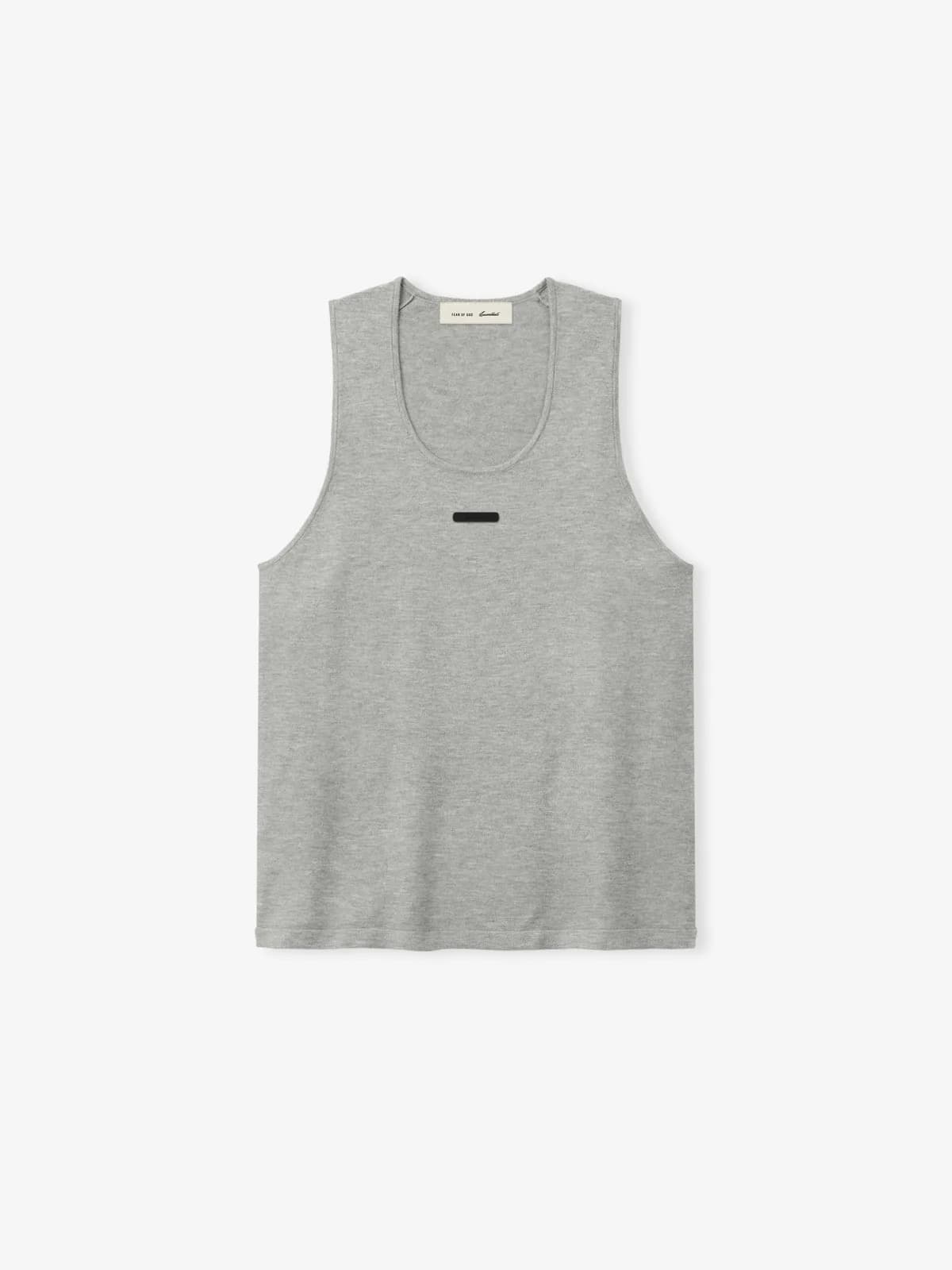 Playera Essentials Classic Rib Knit Cemento Jaspe, Essentials Tee (vista 1)