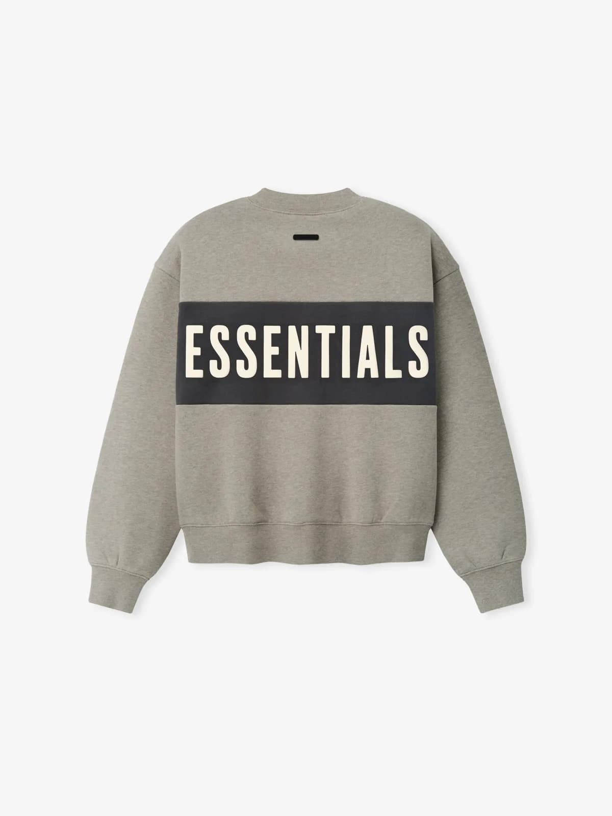Playera Essentials Paneled Classic Sweatshirt Foca Jaspe, Essentials Tee (vista 3)