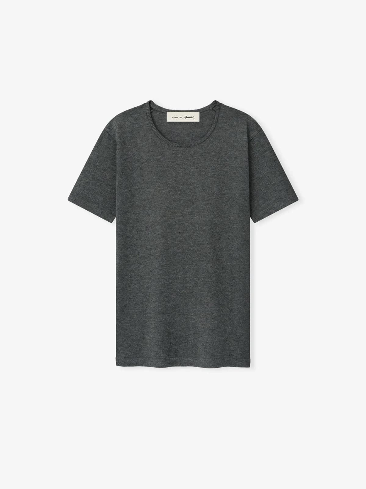 Playera Essentials Soft Knit Slim Classic Acero Gris, Essentials Tee (vista 1)