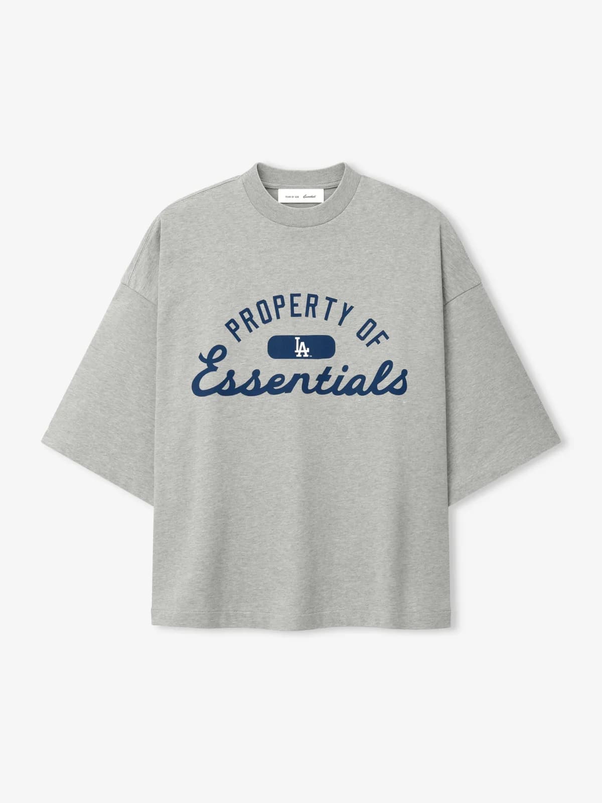 Playera Essentials Dodgers Merch Cemento Jaspe, Essentials Tee (vista 3)