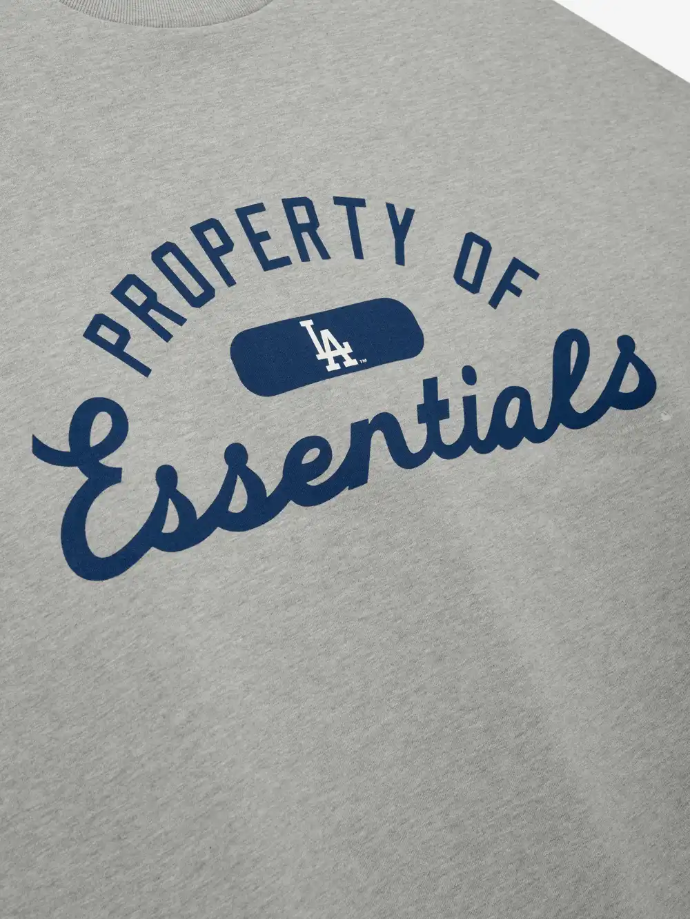 Playera Essentials Dodgers Merch Cemento Jaspe, Essentials Tee (vista 5)