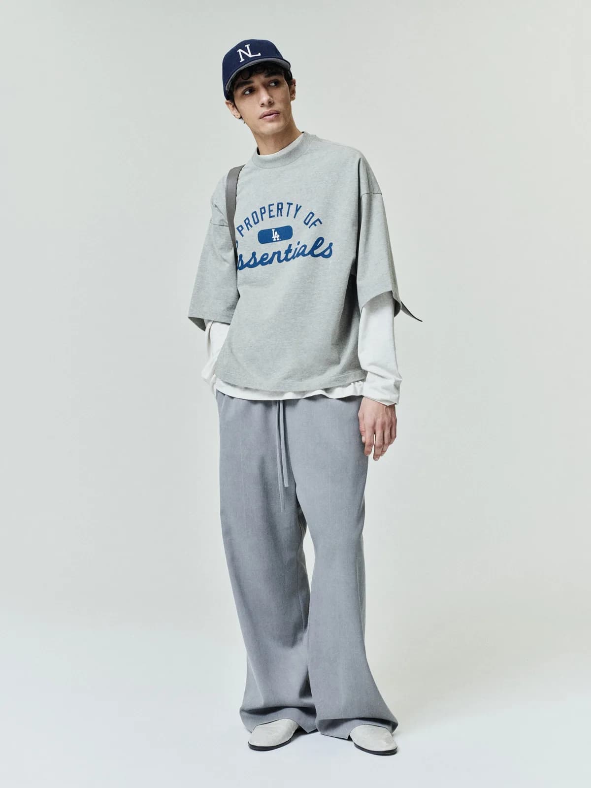 Playera Essentials Dodgers Merch Cemento Jaspe, Essentials Tee (vista 8)